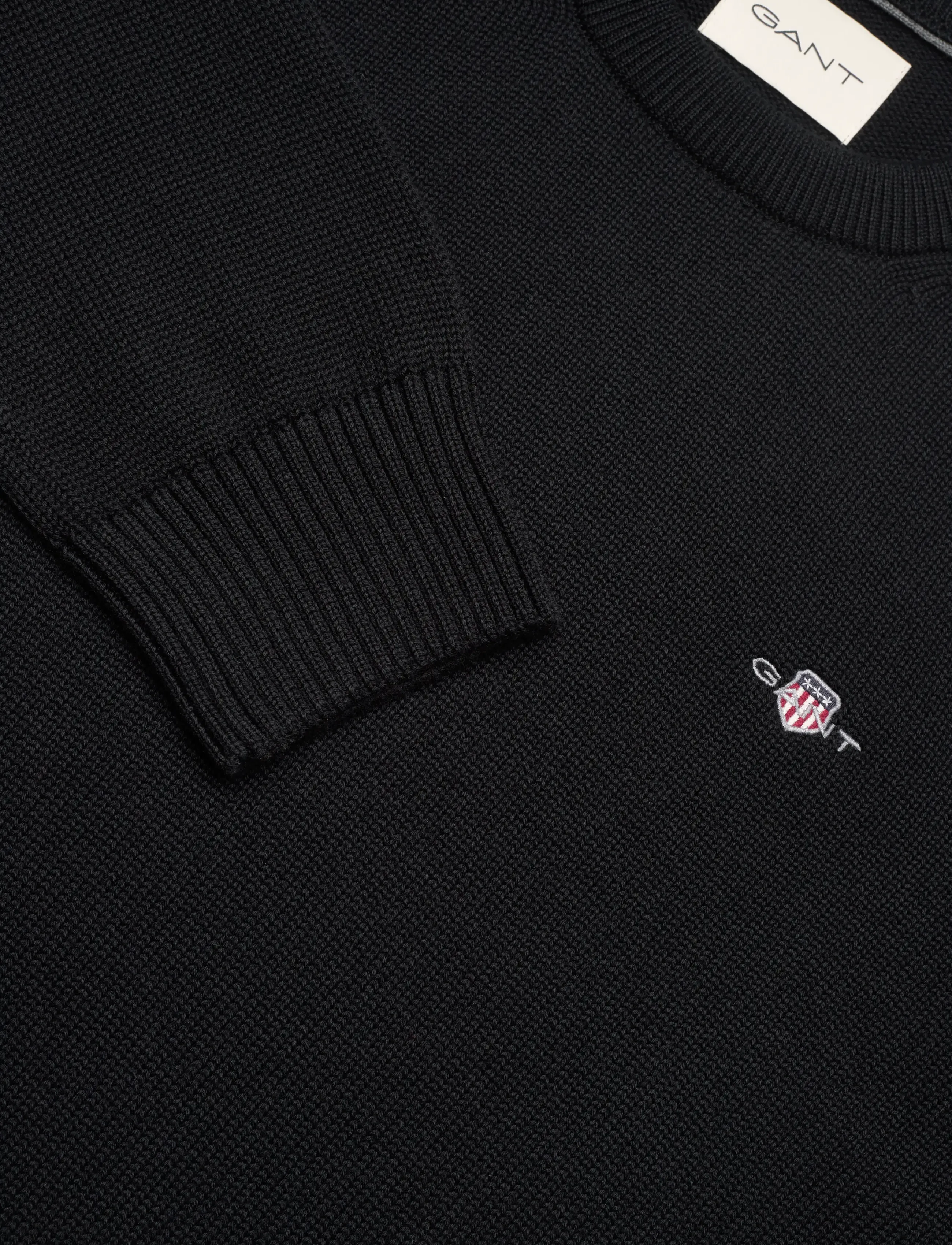 Gant - CASUAL COTTON C-NECK - black - 2