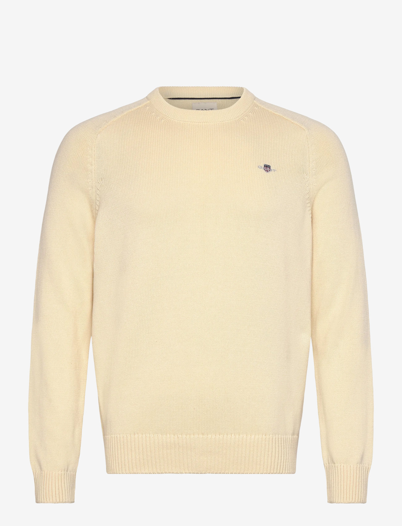 GANT - CASUAL COTTON C-NECK - rundhalsad - cream - 0