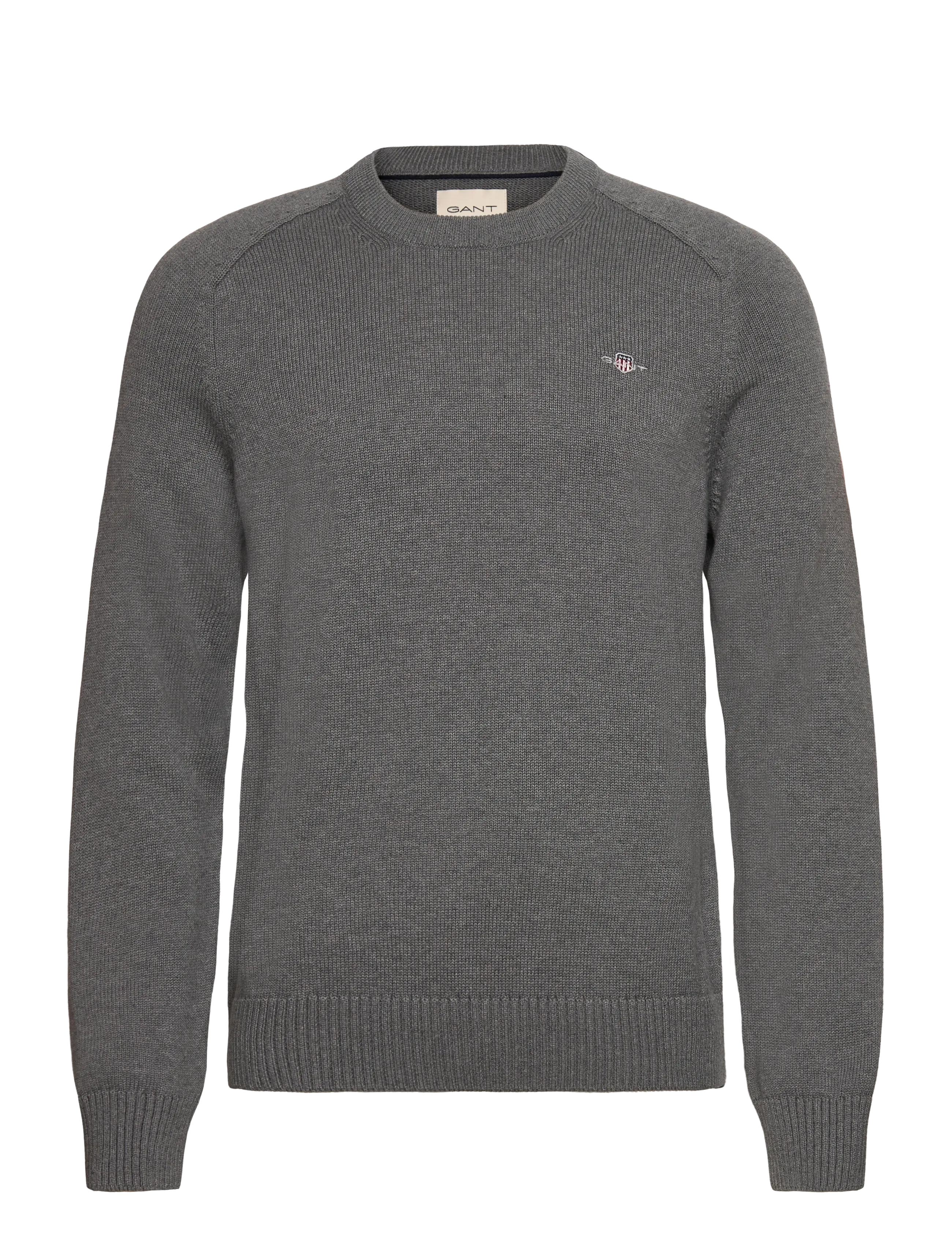 Gant CASUAL COTTON C-NECK - Kleidung - DARK GREY MELANGE / grey