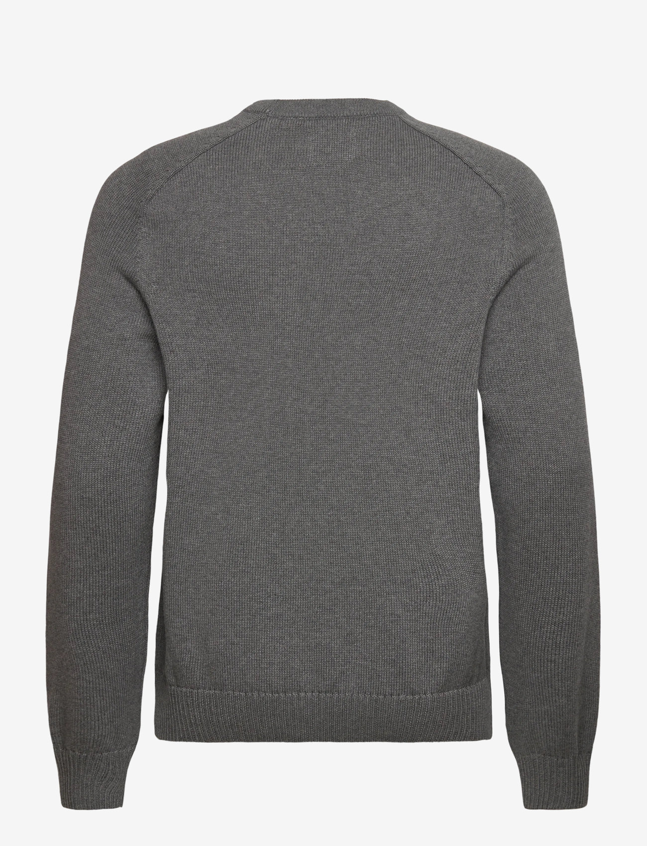GANT - CASUAL COTTON C-NECK - rundhalsad - dark grey melange - 1