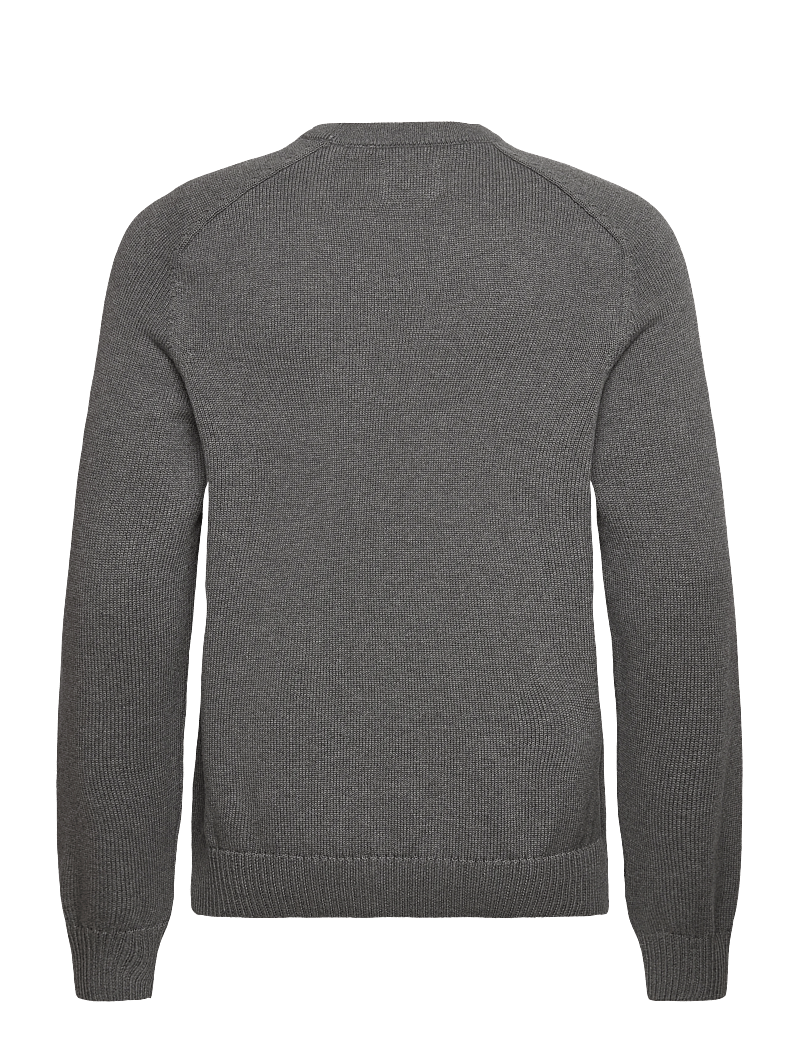 GANT - CASUAL COTTON C-NECK - rundhalsad - dark grey melange - 1