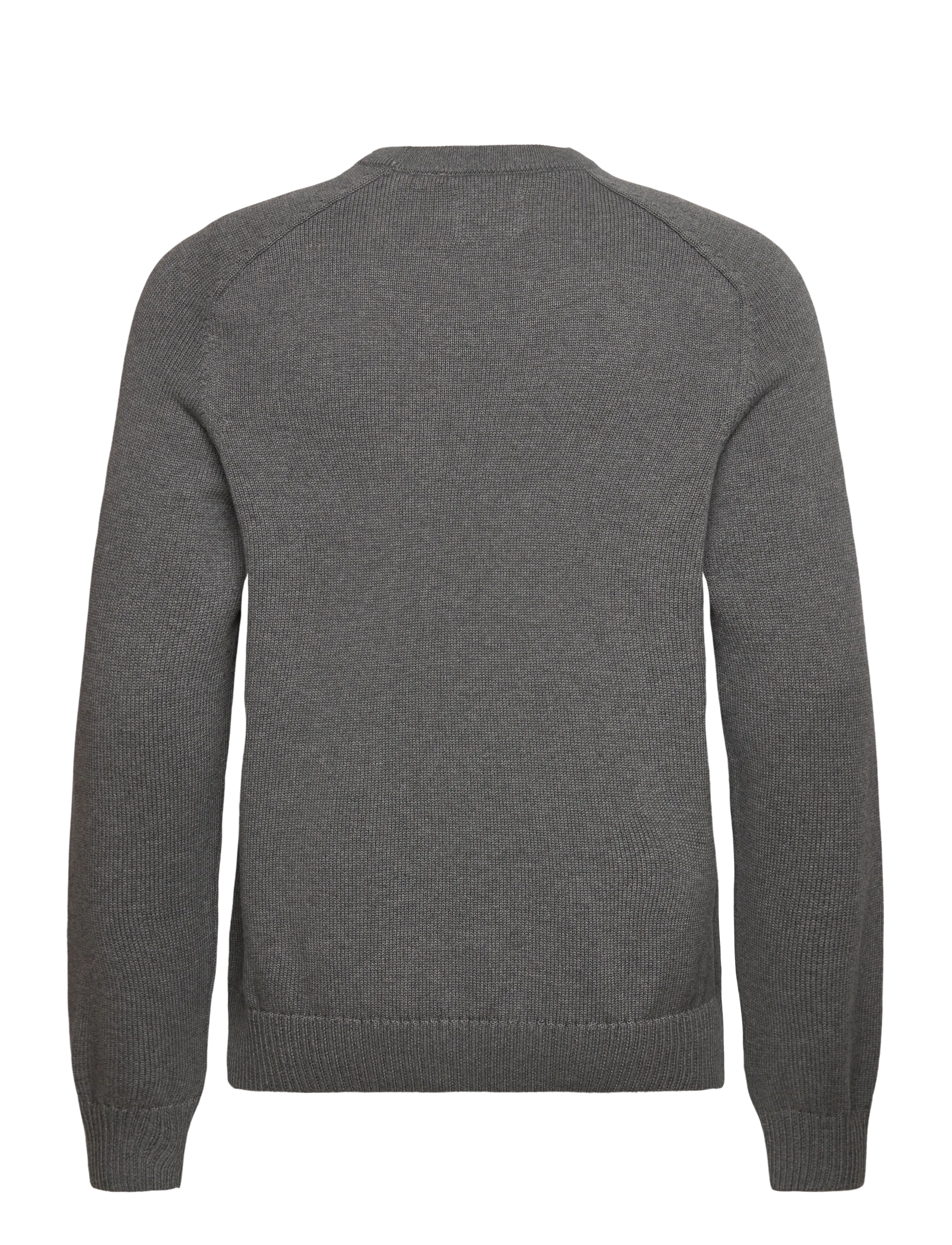 Gant - CASUAL COTTON C-NECK - rund hals - dark grey melange - 1