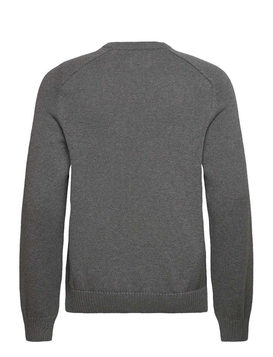 Gant - CASUAL COTTON C-NECK - rund hals - dark grey melange - 1