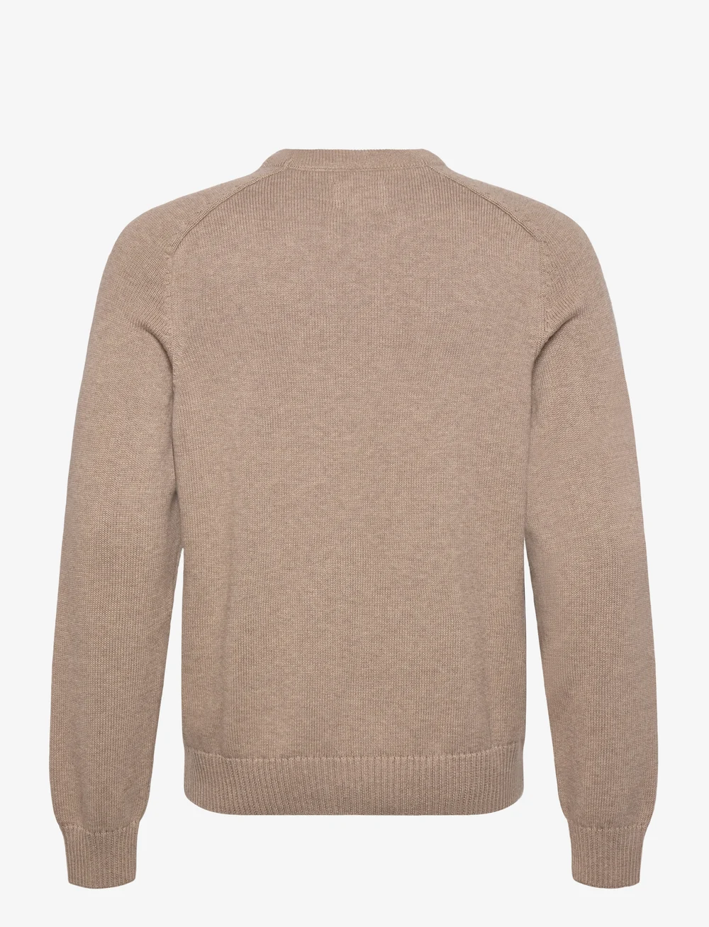 GANT - CASUAL COTTON C-NECK - Ümmarguse kaelusega kudumid - dk. sand melange - 1
