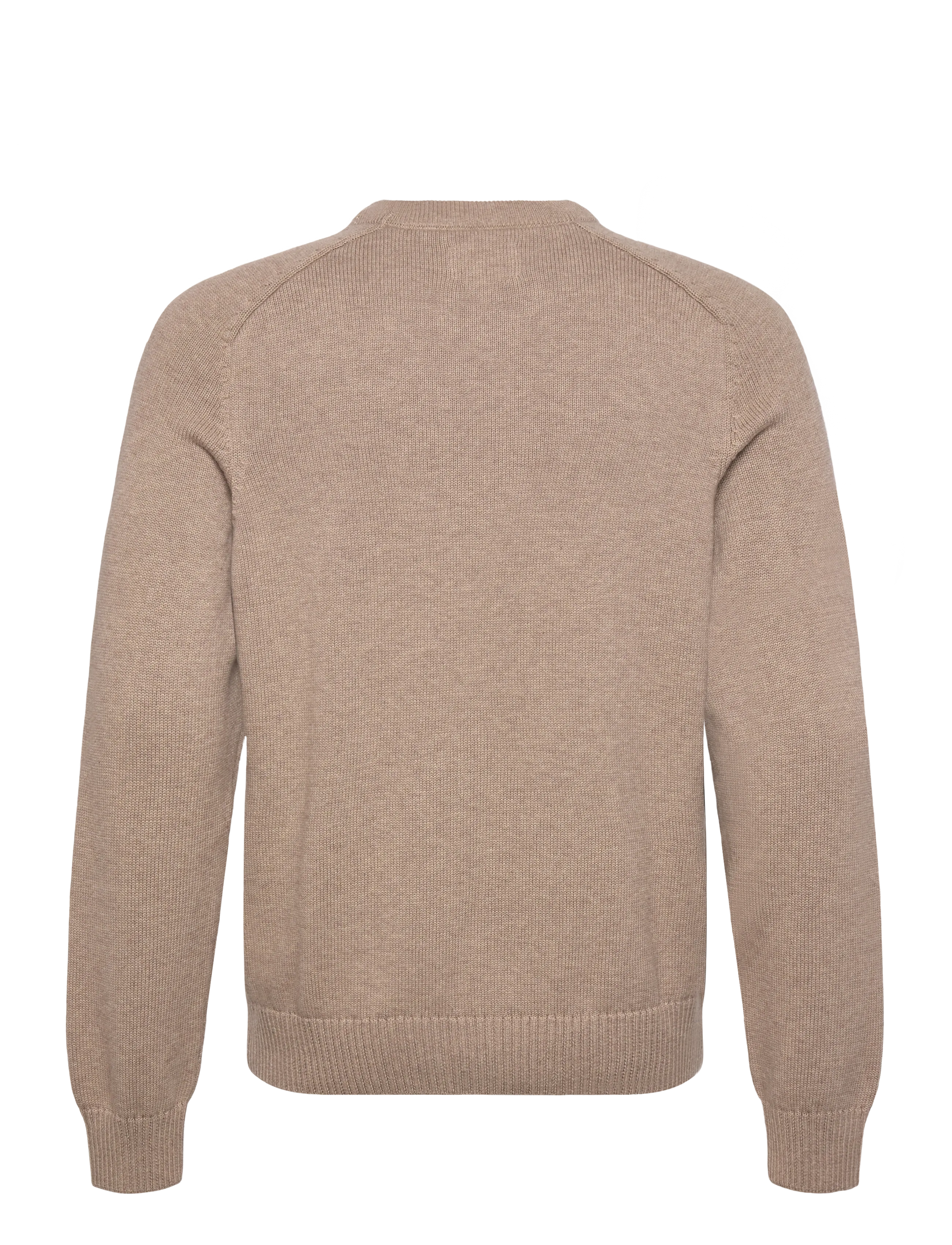 Gant - CASUAL COTTON C-NECK - pulls col rond - dk. sand melange - 1