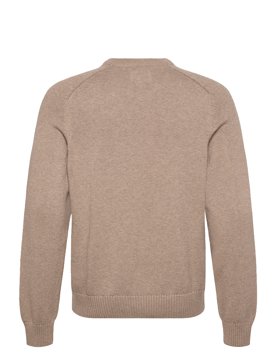 Gant - CASUAL COTTON C-NECK - pulls col rond - dk. sand melange - 1