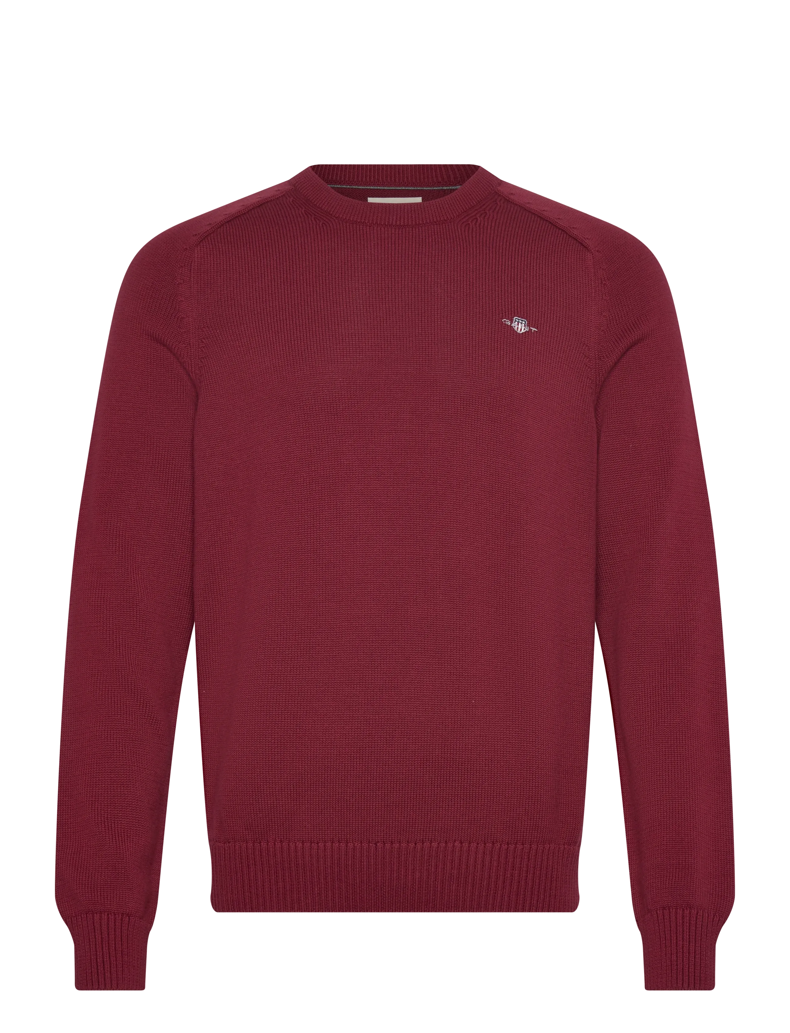 GANT Casual Baumwolle C-Neck Rot - XXXL - Herren