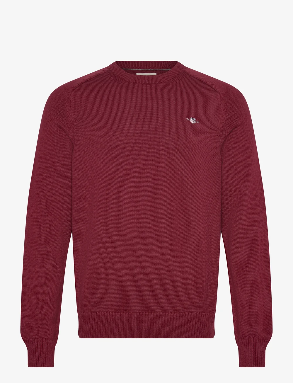 GANT - CASUAL COTTON C-NECK - Ümmarguse kaelusega kudumid - plumped red - 0