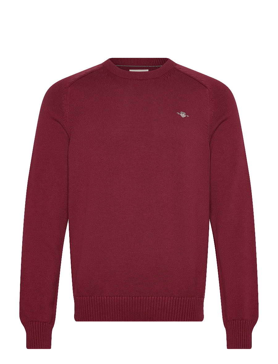 Gant - CASUAL COTTON C-NECK - rund hals - plumped red - 0