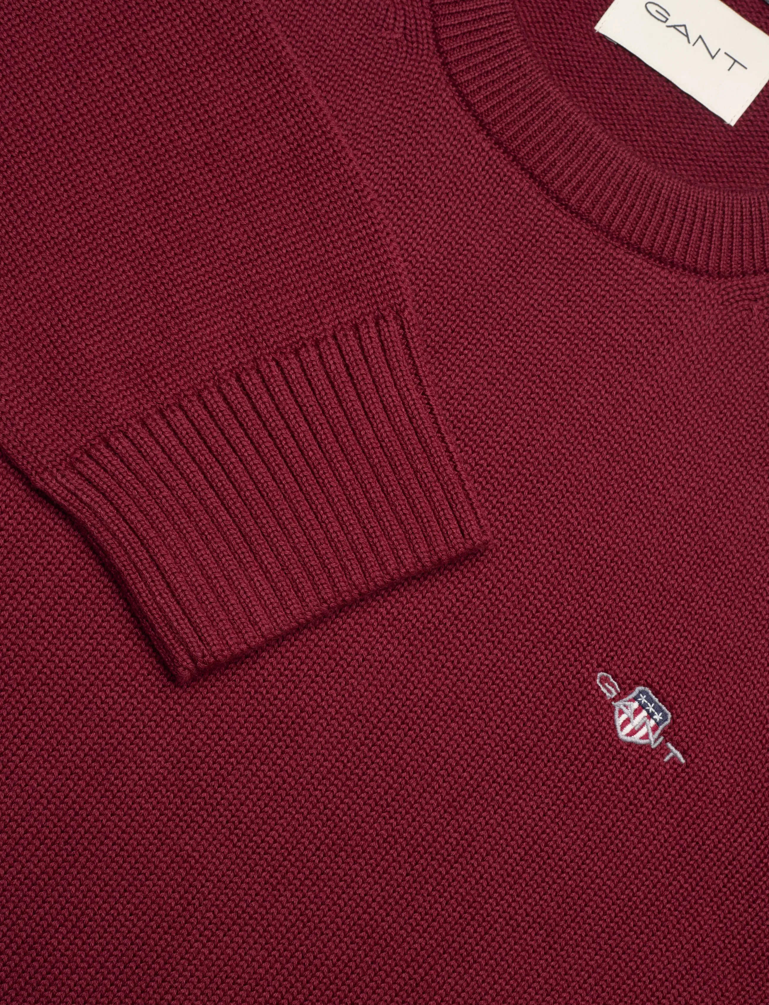 Gant - CASUAL COTTON C-NECK - rund hals - plumped red - 2