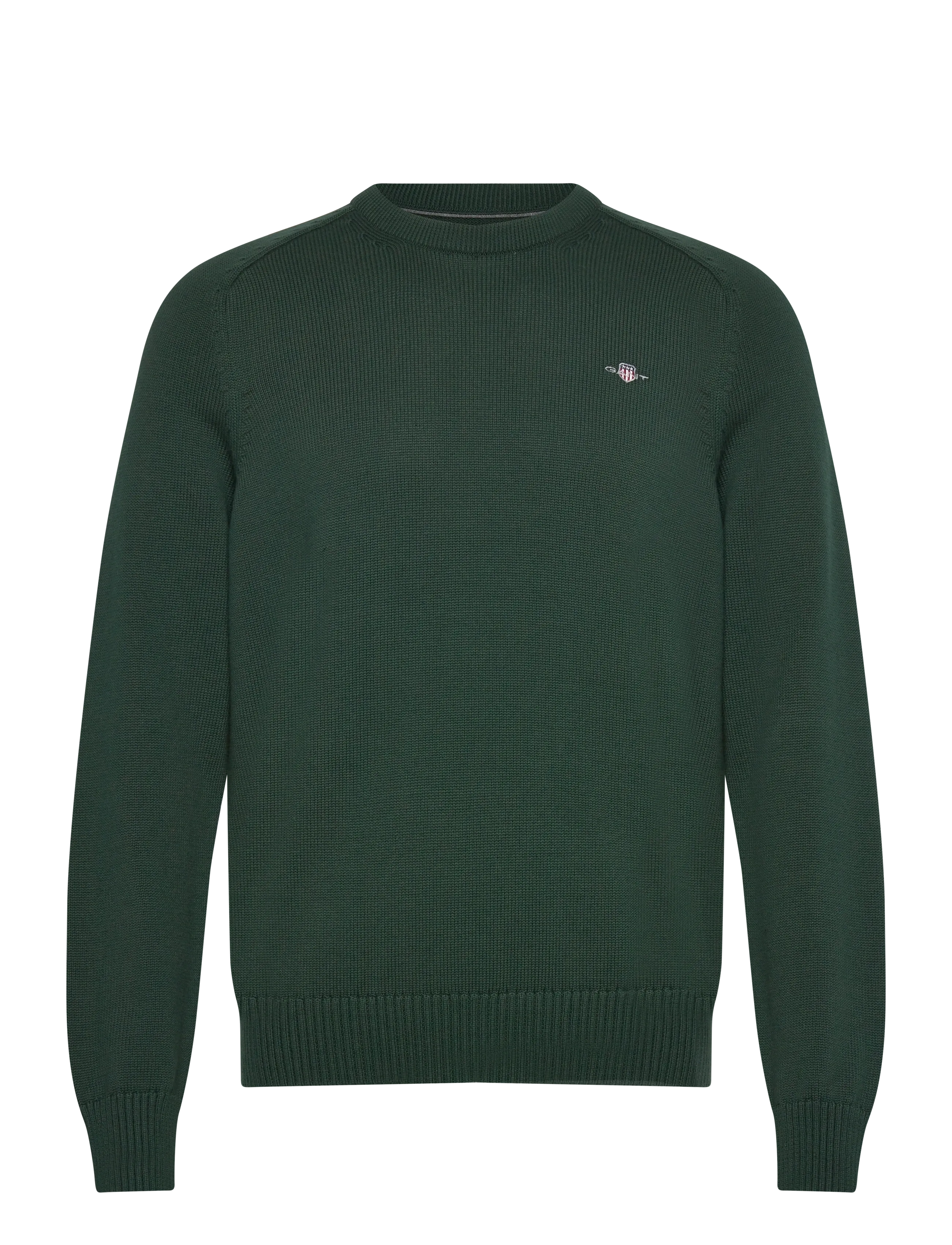 GANT Casual Baumwolle C-Neck Grün - S - Herren
