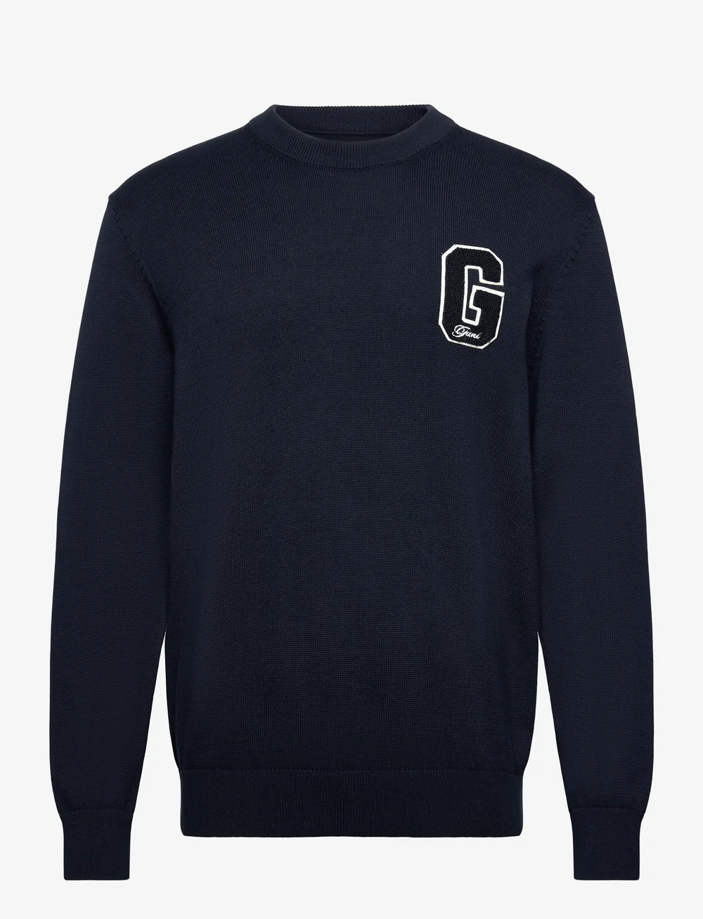 GANT - SMALL GRAPHIC BADGE C-NECK - rundhals - evening blue - 0