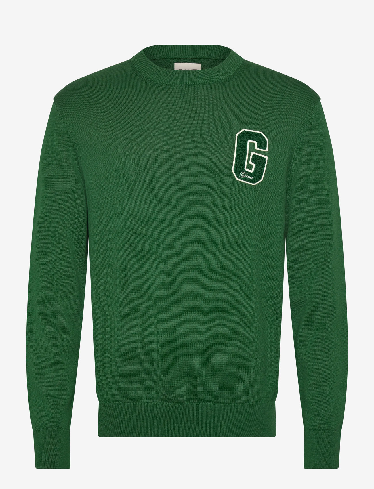 Gant - SMALL GRAPHIC BADGE C-NECK - round necks - forest green - 0