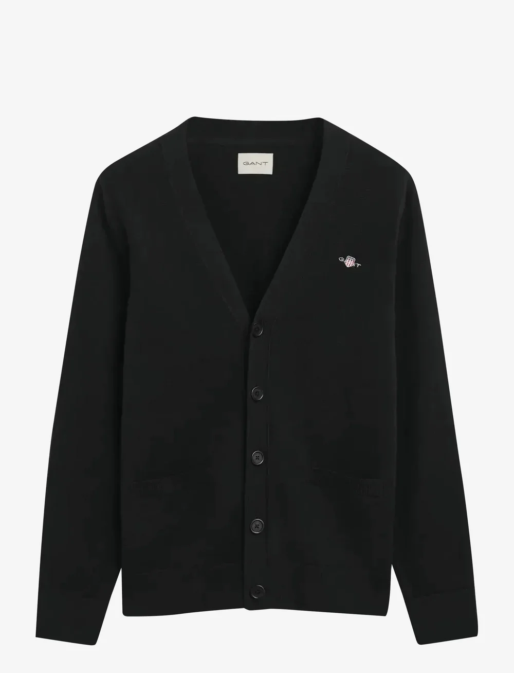 GANT - CASUAL COTTON CARDIGAN - kardiganid - black - 0