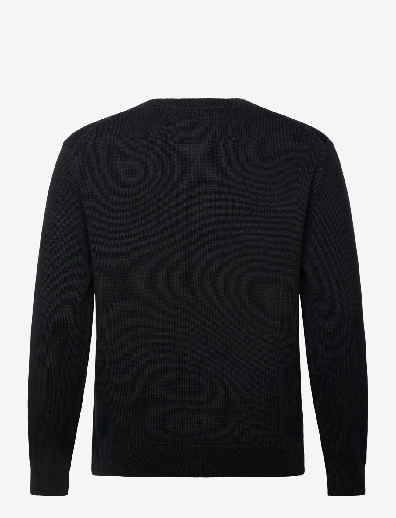GANT - EMBROIDERED GRAPHIC C-NECK - rundhalsad - black - 1