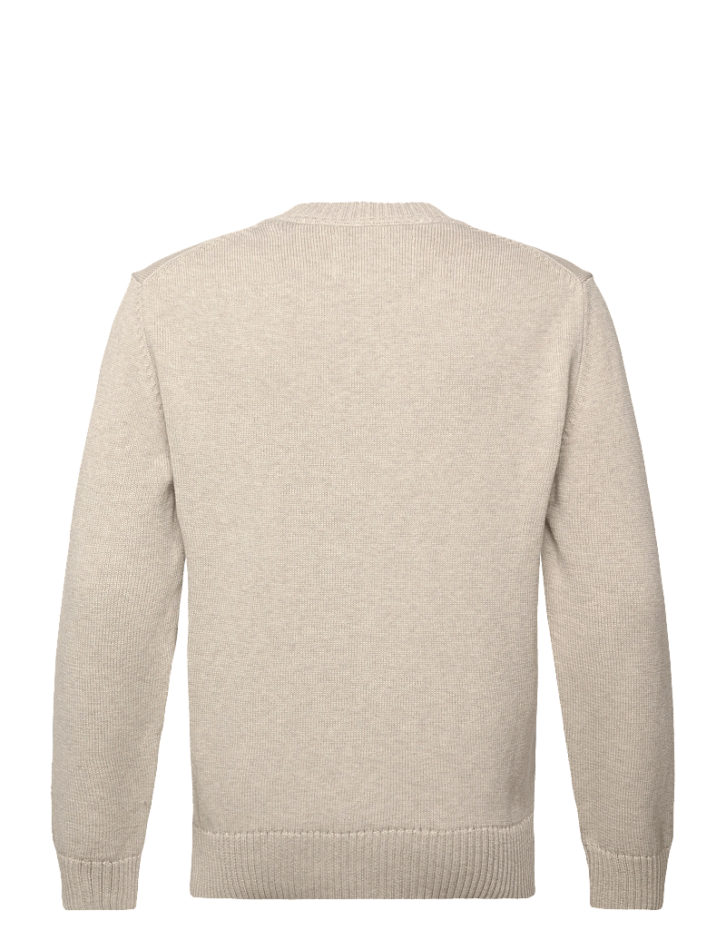 GANT - EMBROIDERED GRAPHIC C-NECK - rund hals - seed melange - 1