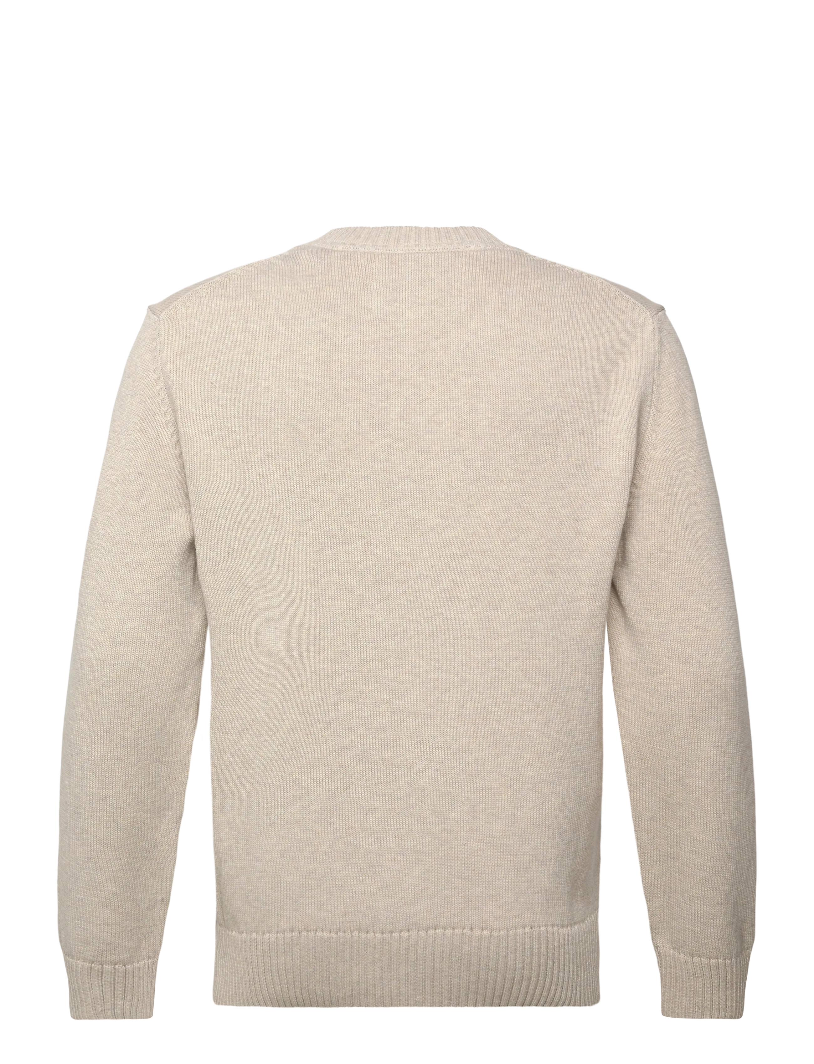 Gant - EMBROIDERED GRAPHIC C-NECK - Ümmarguse kaelusega kudumid - seed melange - 1