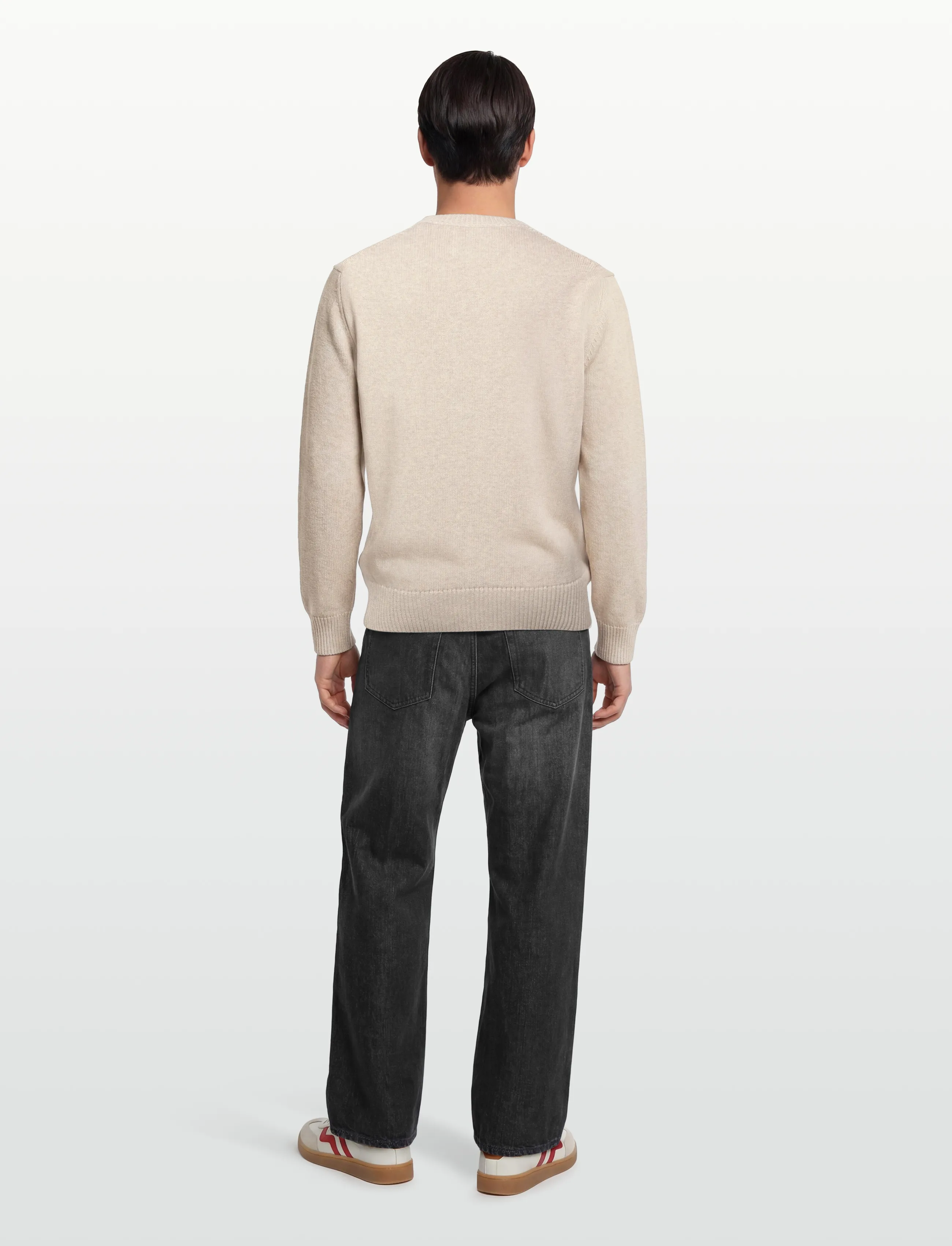 Gant - EMBROIDERED GRAPHIC C-NECK - rundhalsad - seed melange - 4
