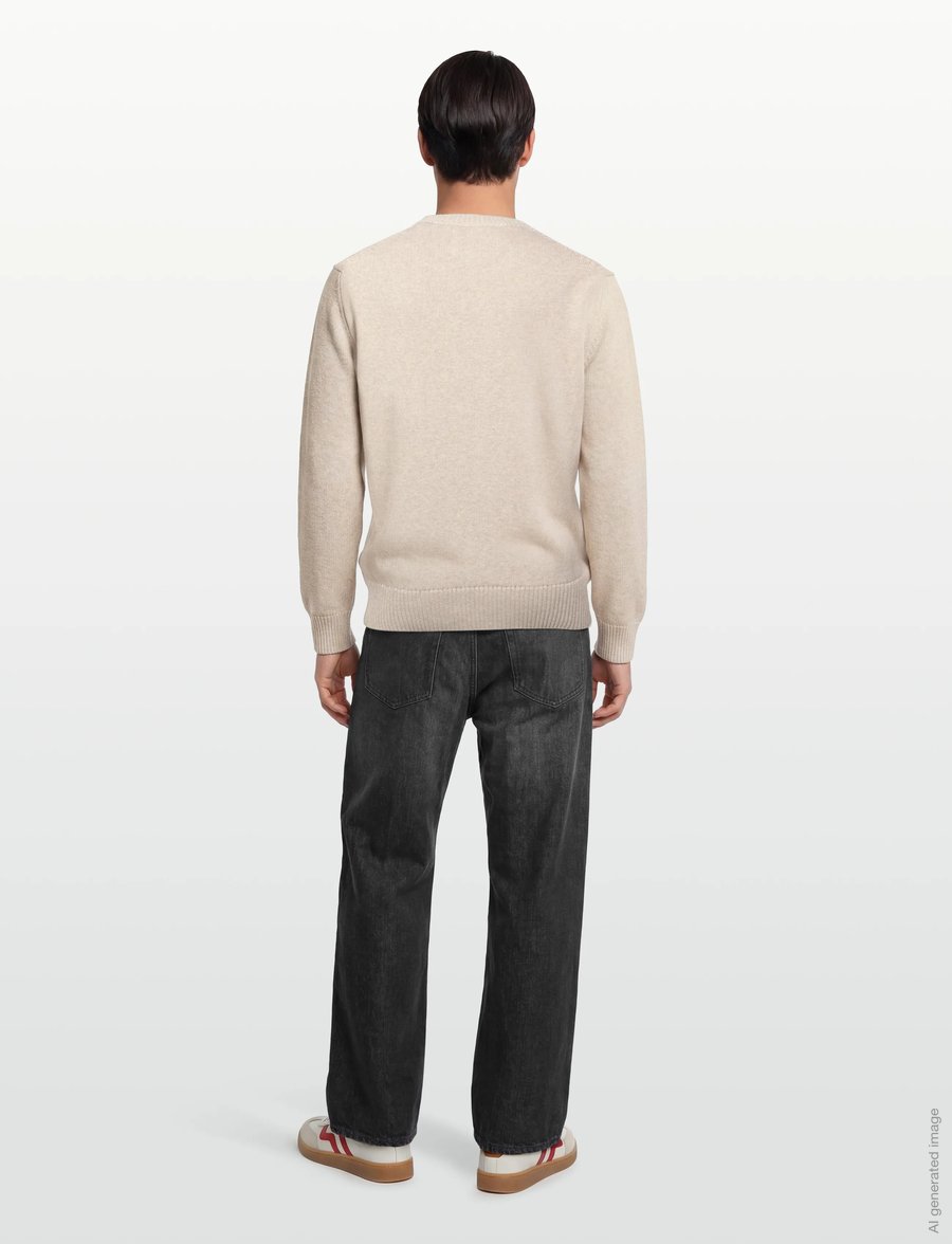 Gant - EMBROIDERED GRAPHIC C-NECK - rundhalsad - seed melange - 4