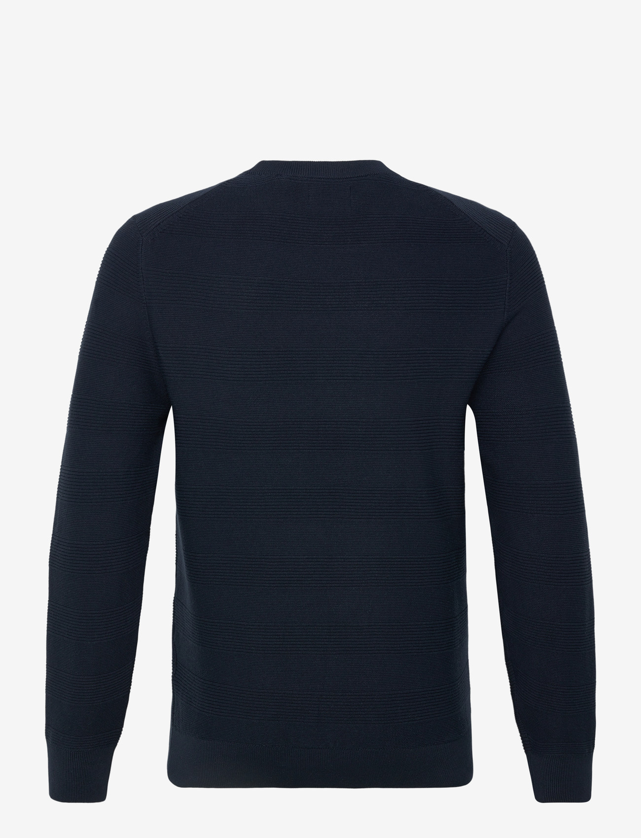 GANT - COTTON TEXTURE C-NECK - Ümmarguse kaelusega kudumid - evening blue - 1