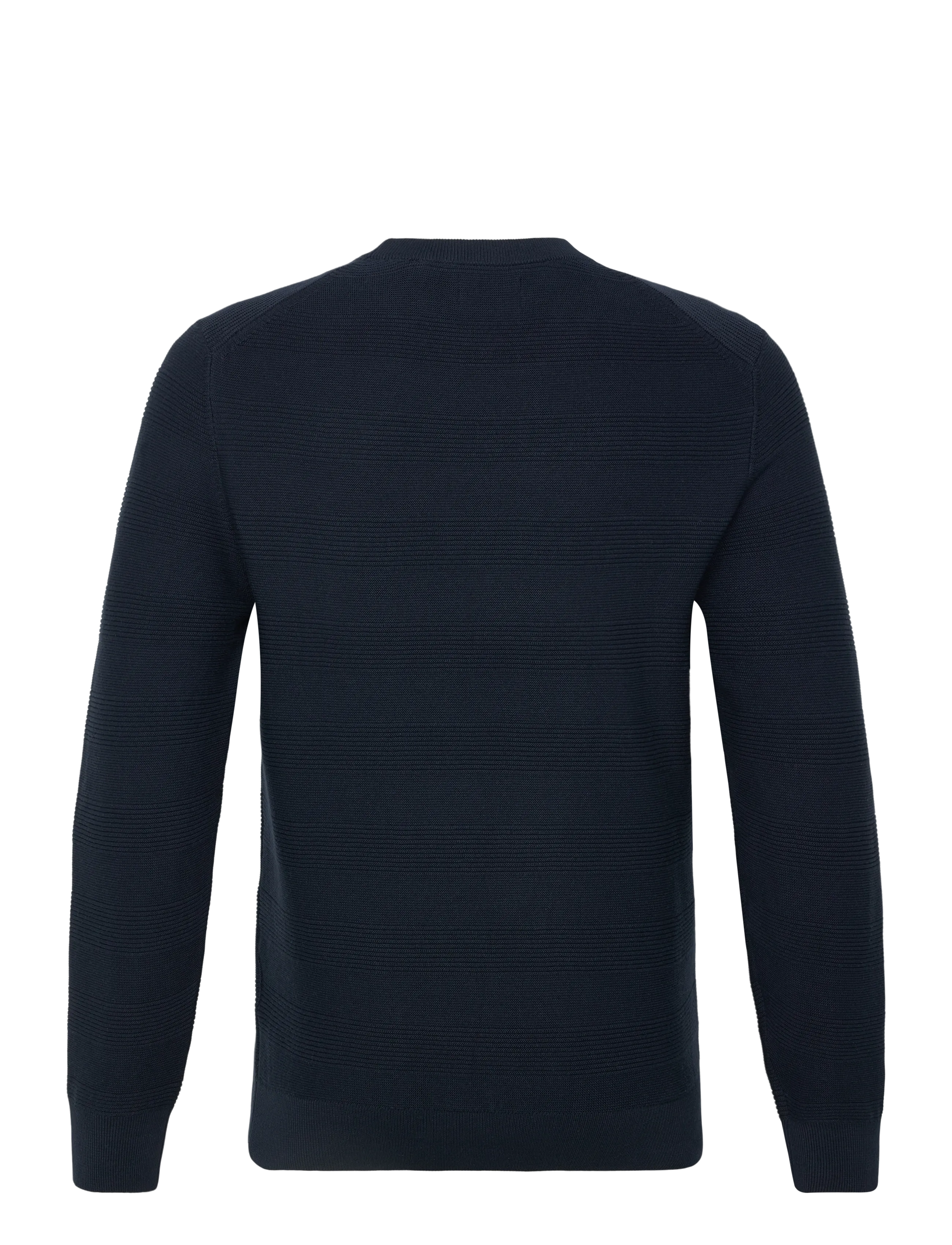 Gant - COTTON TEXTURE C-NECK - basisstrikkeplagg - evening blue - 2