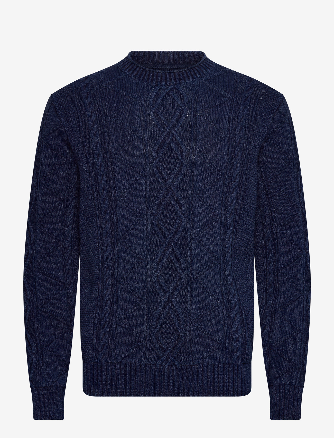 GANT - INDIGO CABLE C-NECK - rundhals - rich navy - 1