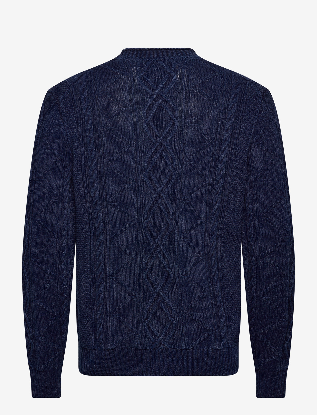 GANT - INDIGO CABLE C-NECK - rundhals - rich navy - 2