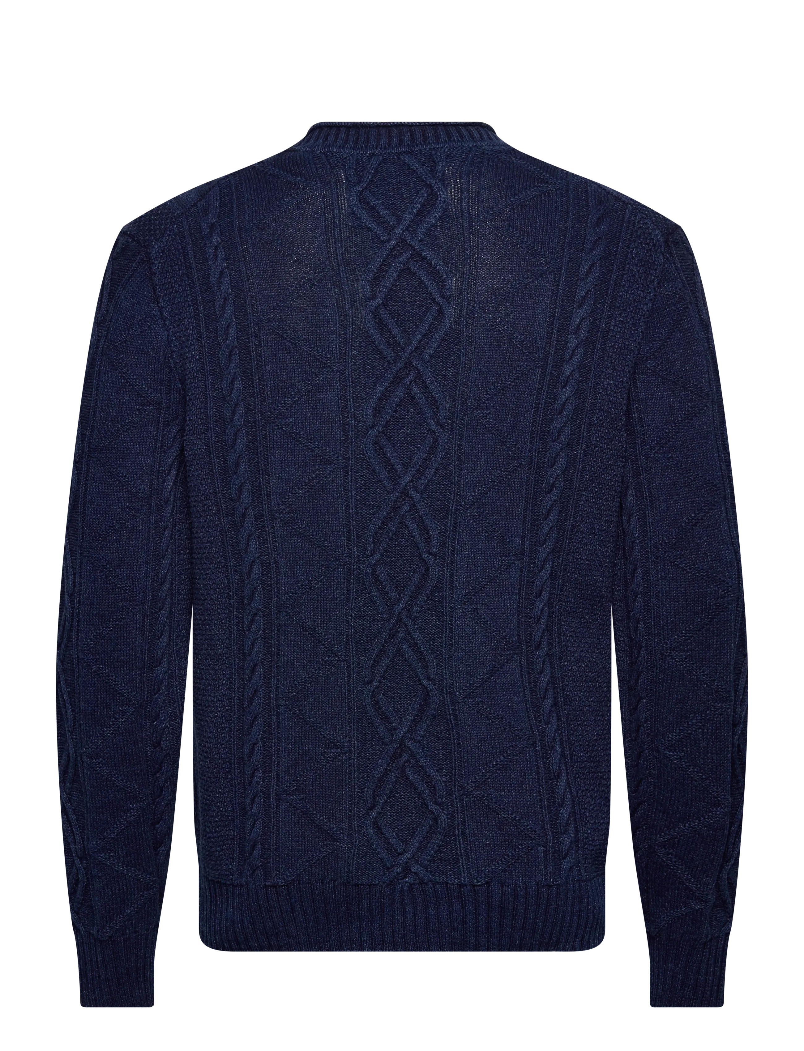 Gant - INDIGO CABLE C-NECK - strickmode - rich navy - 2