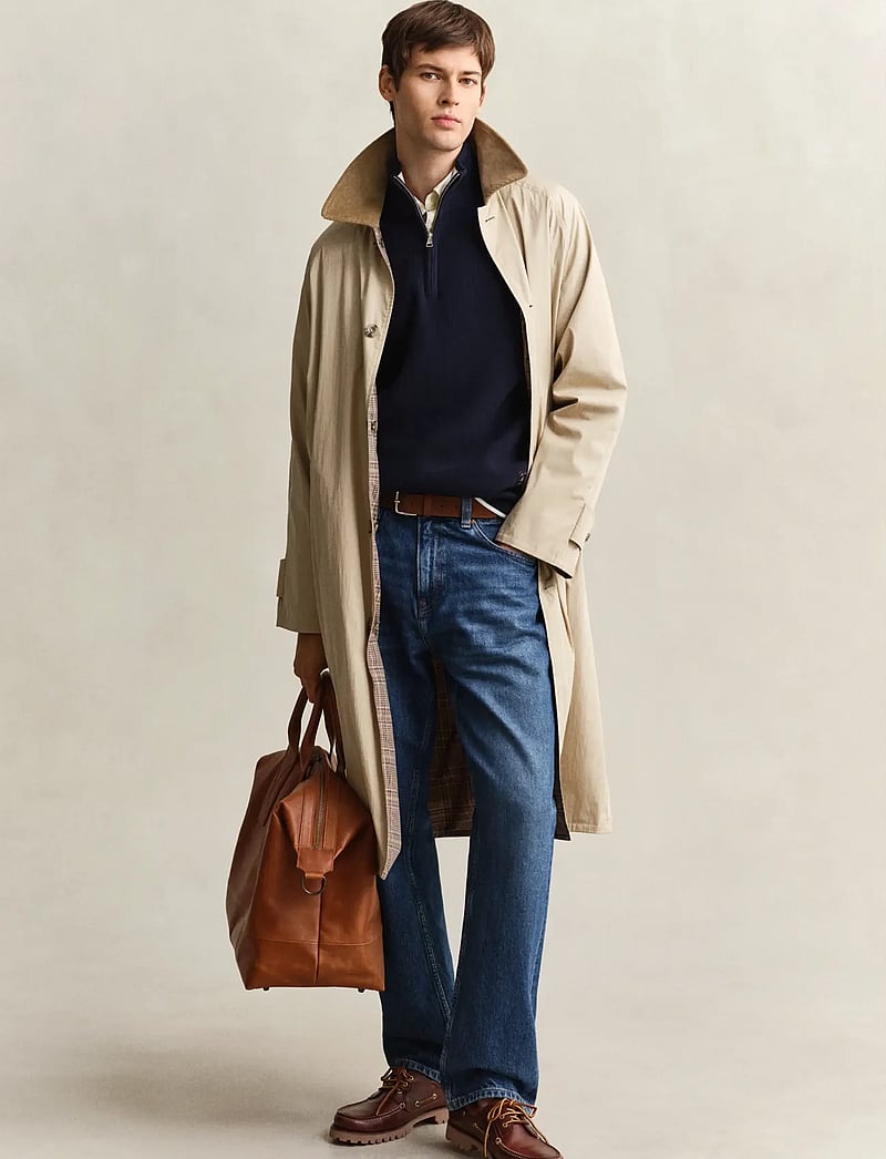 GANT - COTTON RIB HALF ZIP - half zip - evening blue - 4