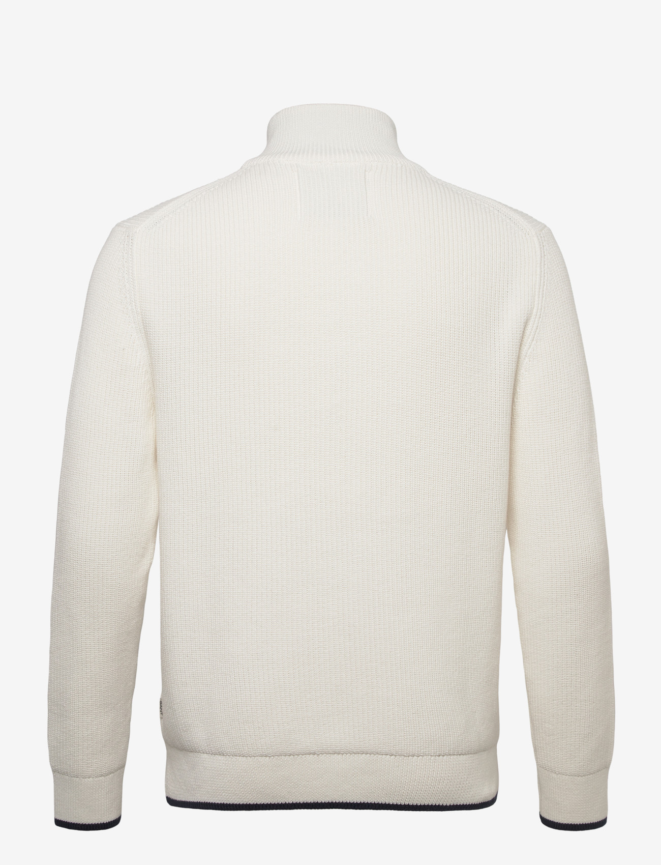 GANT - COTTON RIB BUTTONED CARDIGAN - cardigans - eggshell - 1