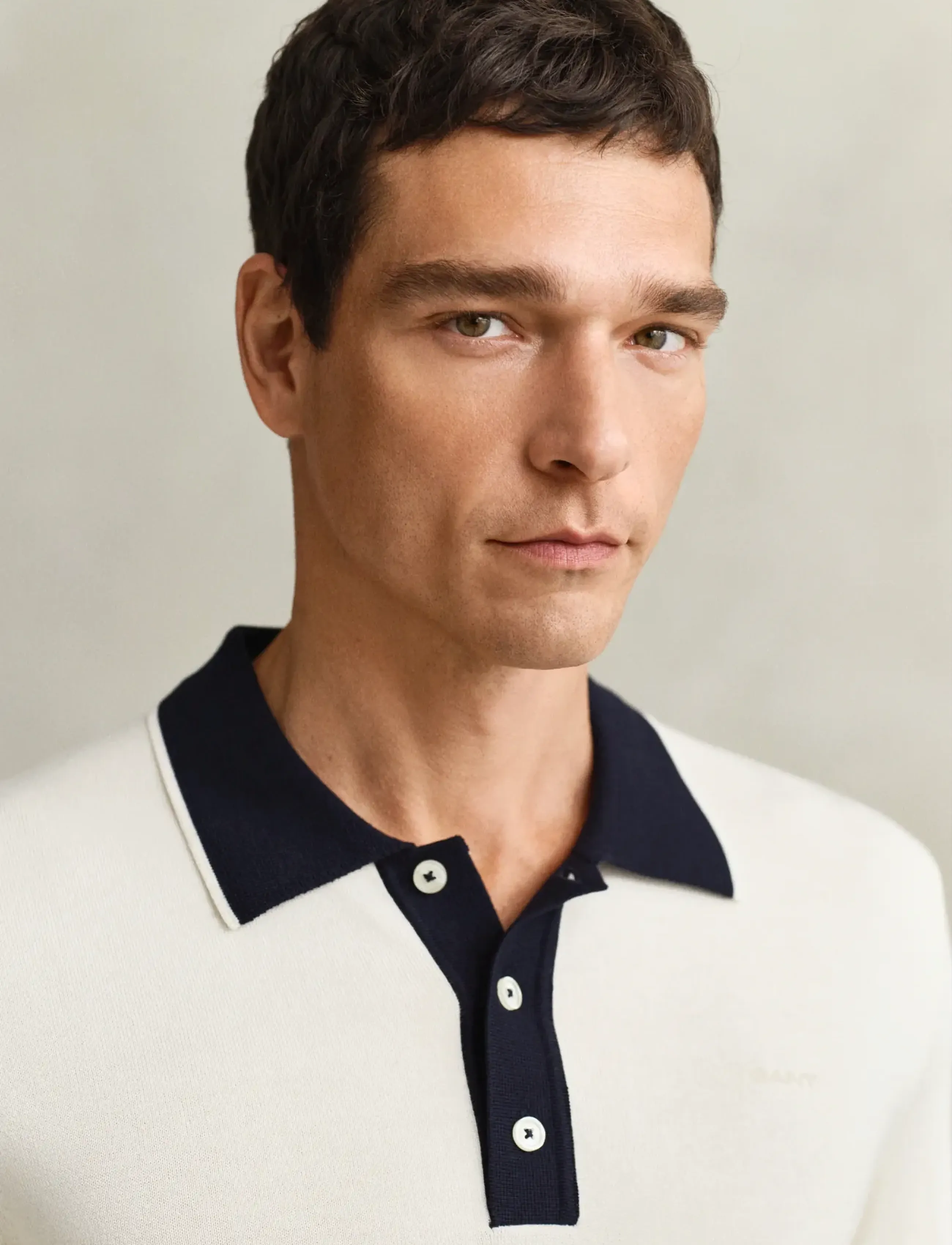 Gant - COTTON MODAL POLO - short-sleeved polos - cream - 3