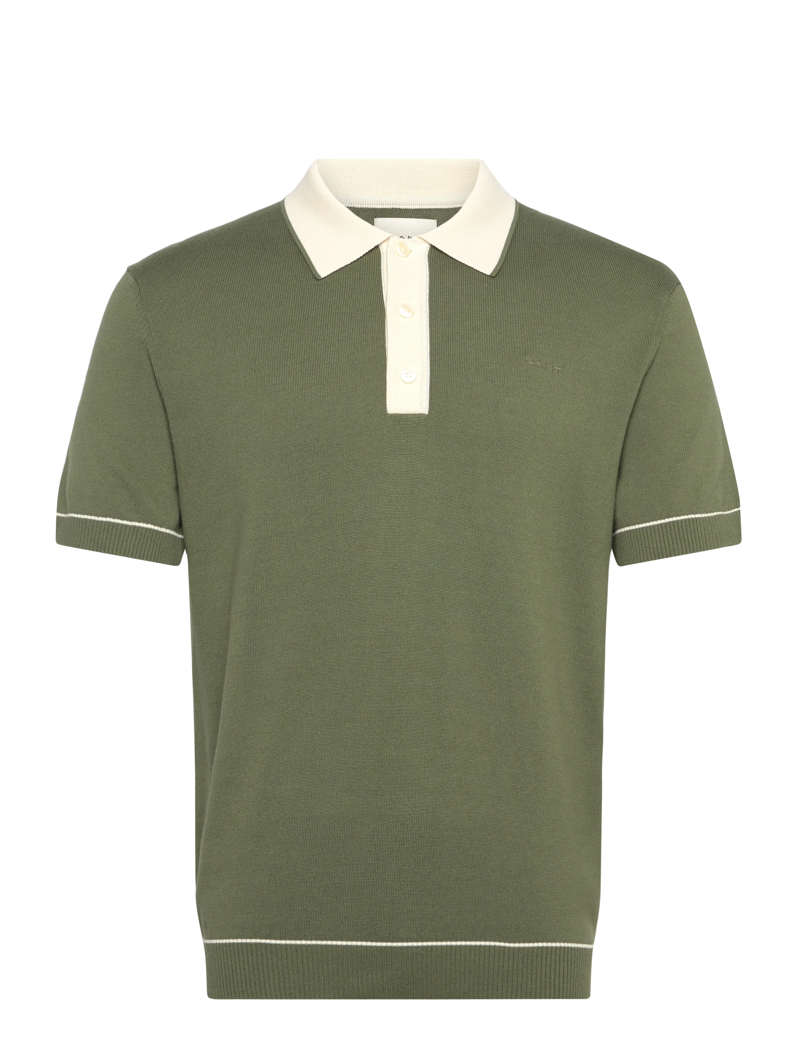 GANT Baumwolle Modal Polo Khaki - L - Herren