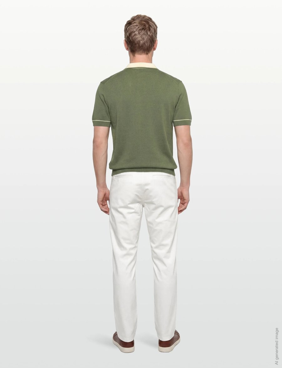 Gant - COTTON MODAL POLO - kurzärmelig - dry herb green - 4