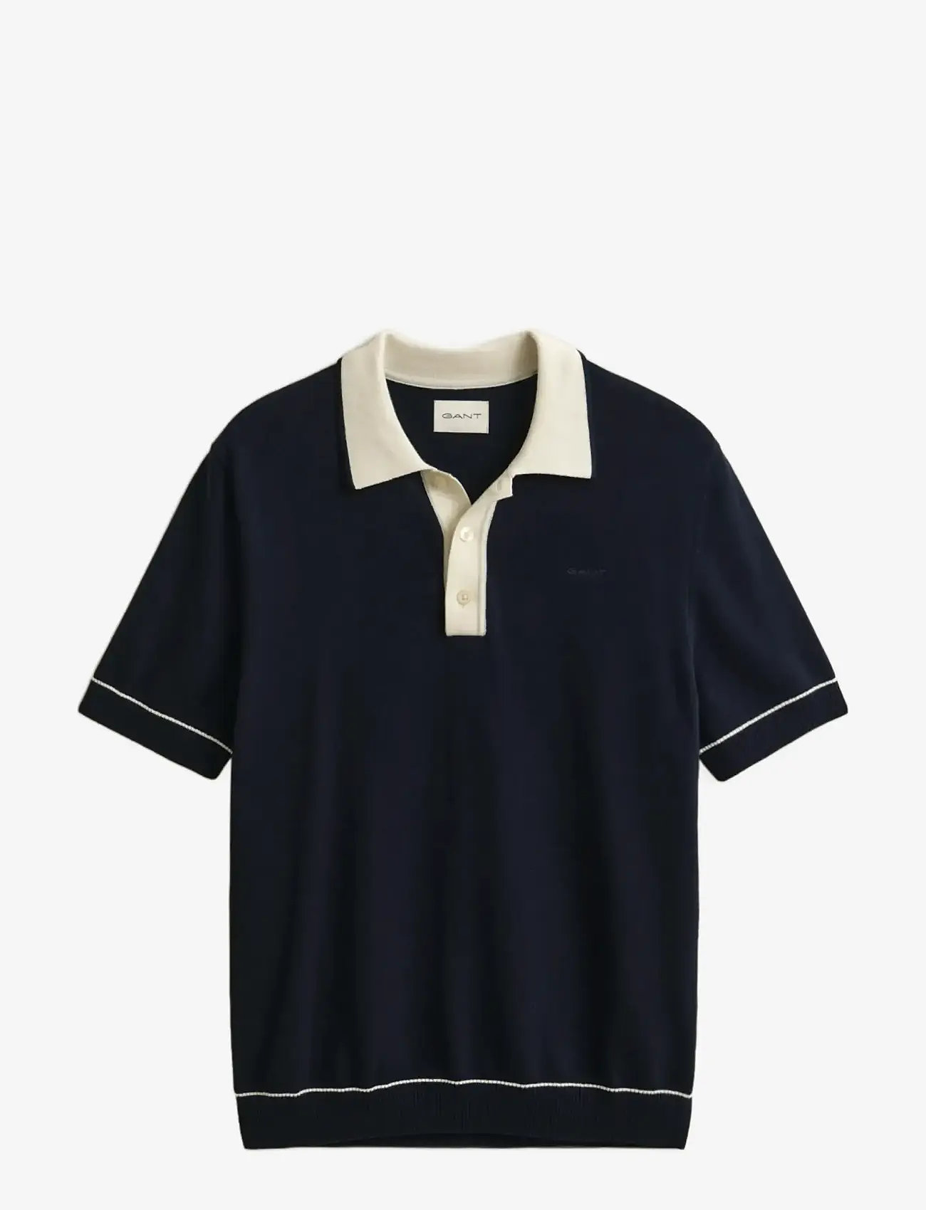 Gant - COTTON MODAL POLO - lühikeste varrukatega polod - evening blue - 1