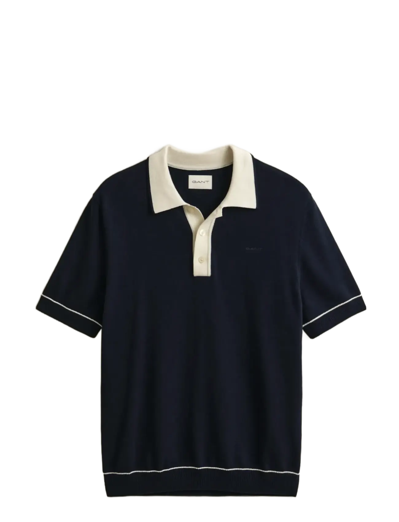 GANT COTTON MODAL POLO - Gestrickte Polohemden - EVENING BLUE / navy