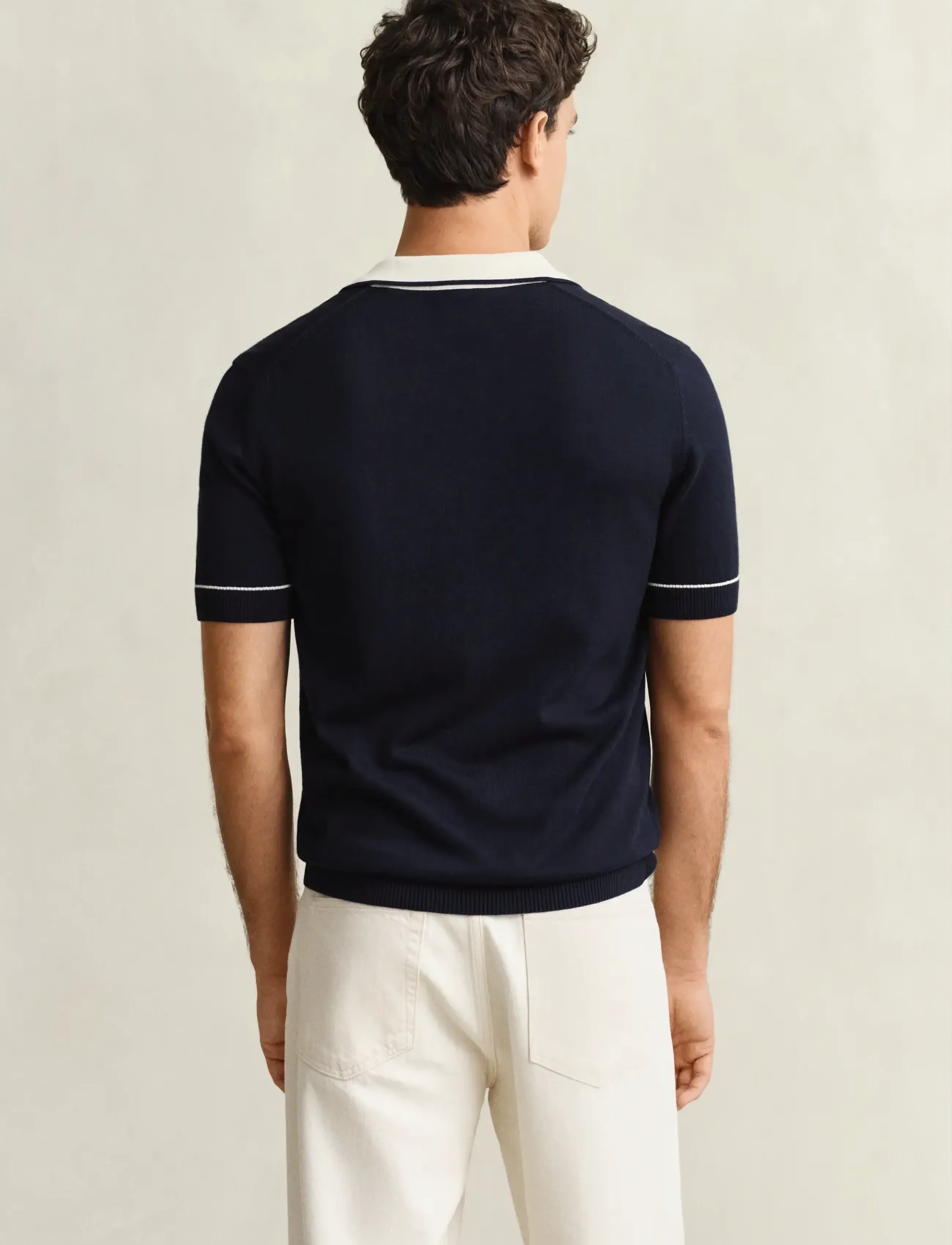 Gant - COTTON MODAL POLO - lühikeste varrukatega polod - evening blue - 2