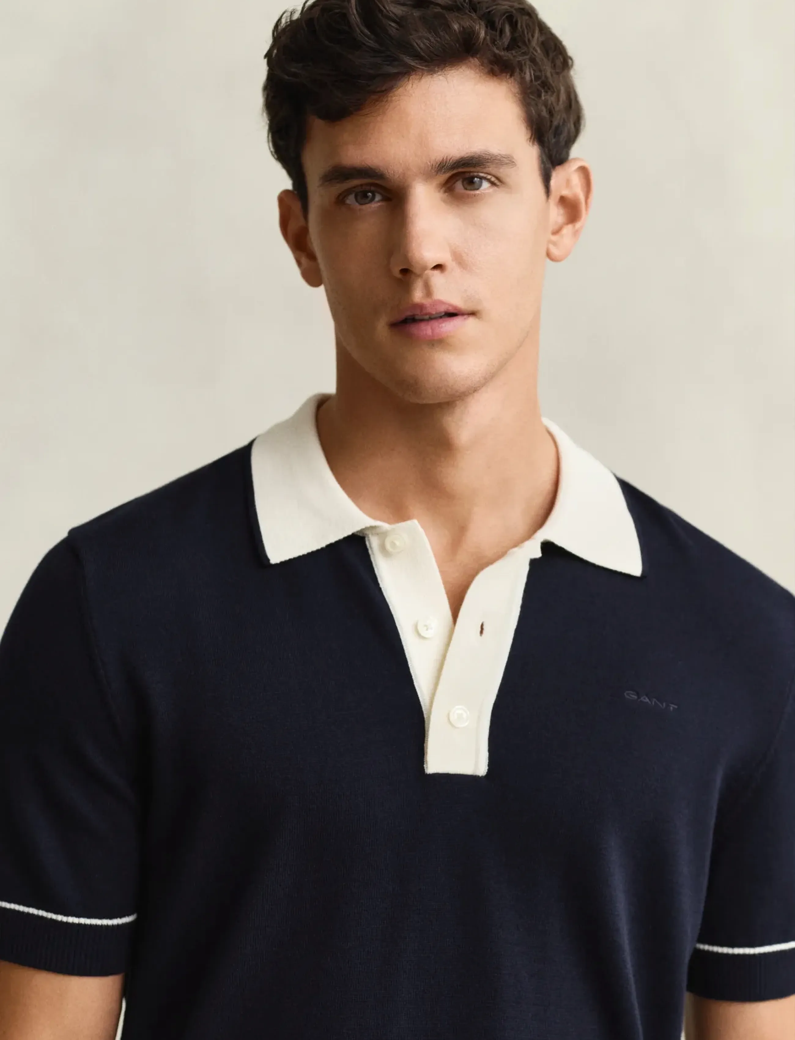 Gant - COTTON MODAL POLO - lühikeste varrukatega polod - evening blue - 3