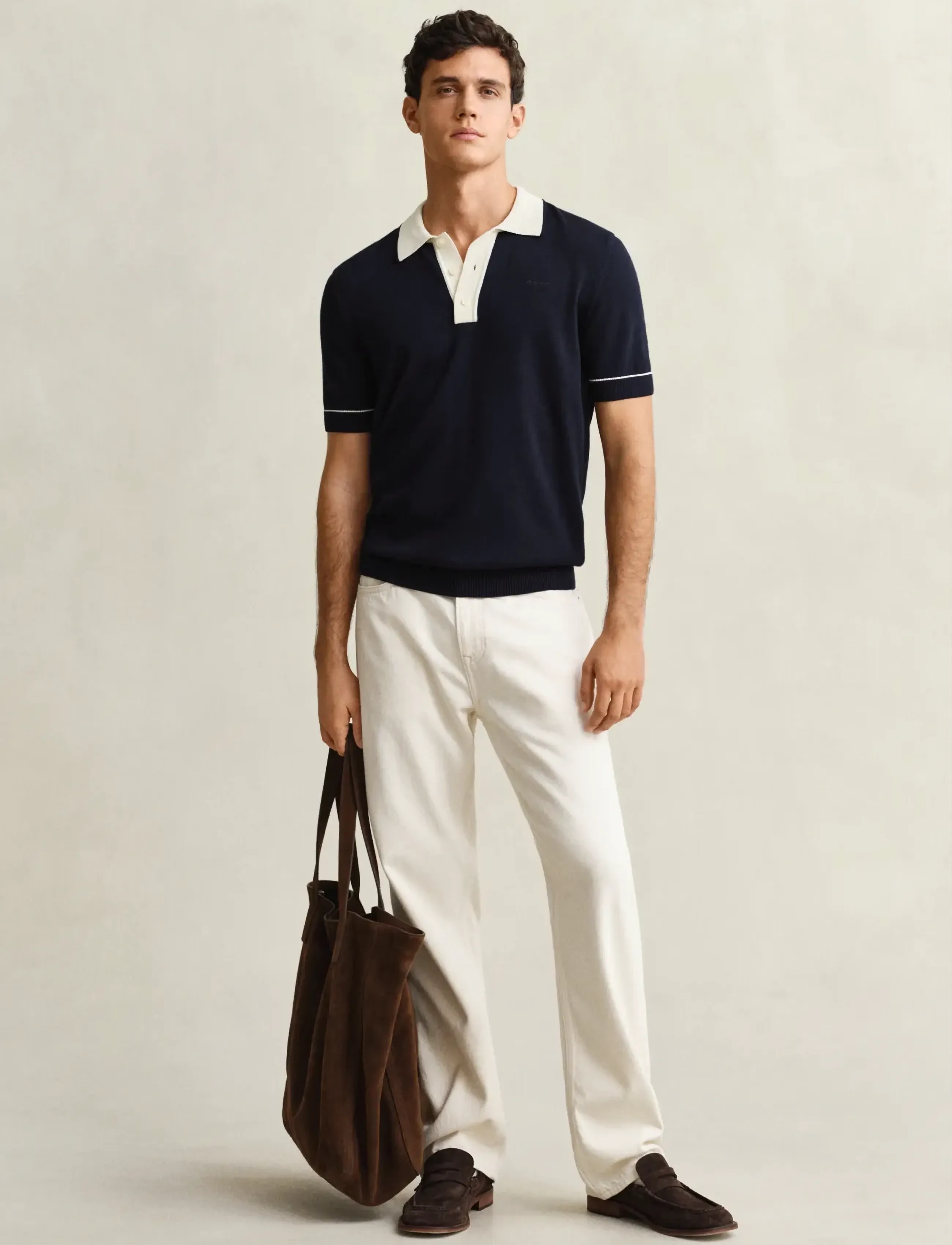 Gant - COTTON MODAL POLO - lühikeste varrukatega polod - evening blue - 4