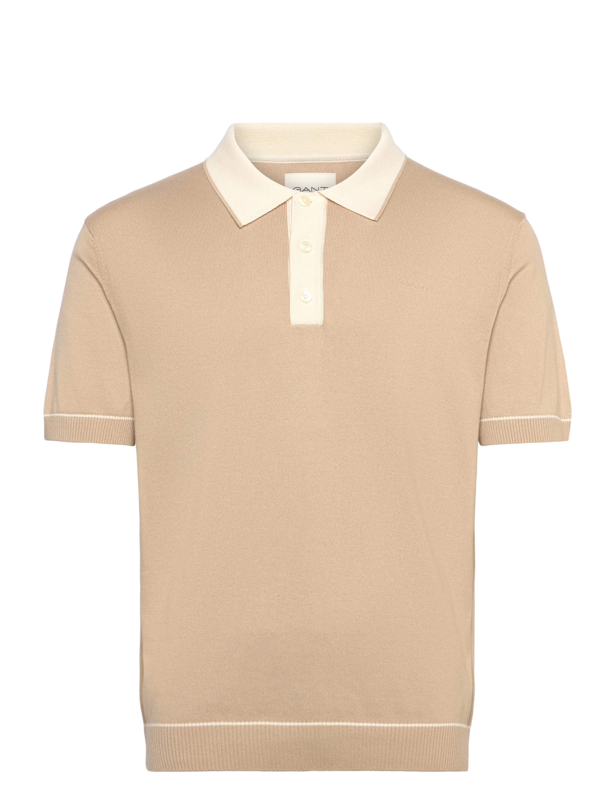 GANT Baumwolle Modal Polo Beige - S - Herren