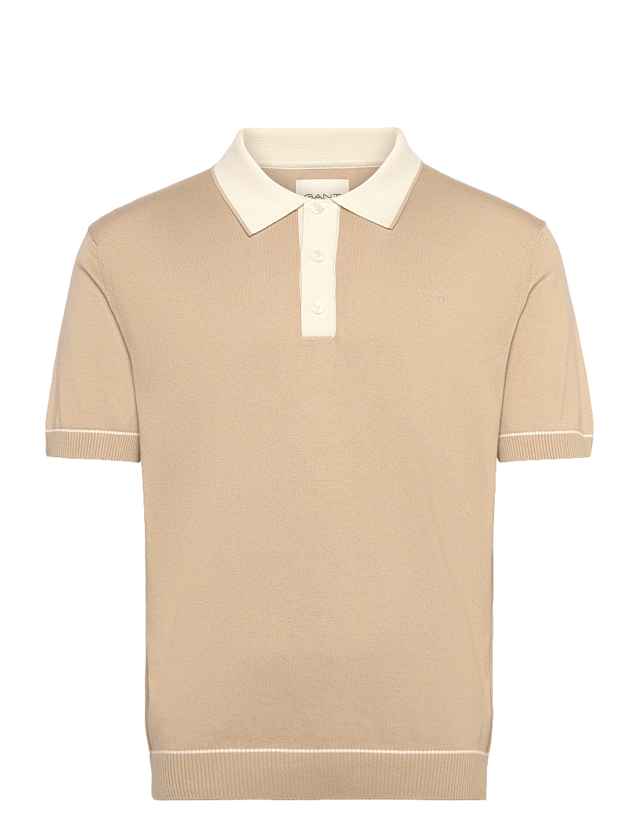 Gant - COTTON MODAL POLO - kortärmade pikéer - oat beige - 1
