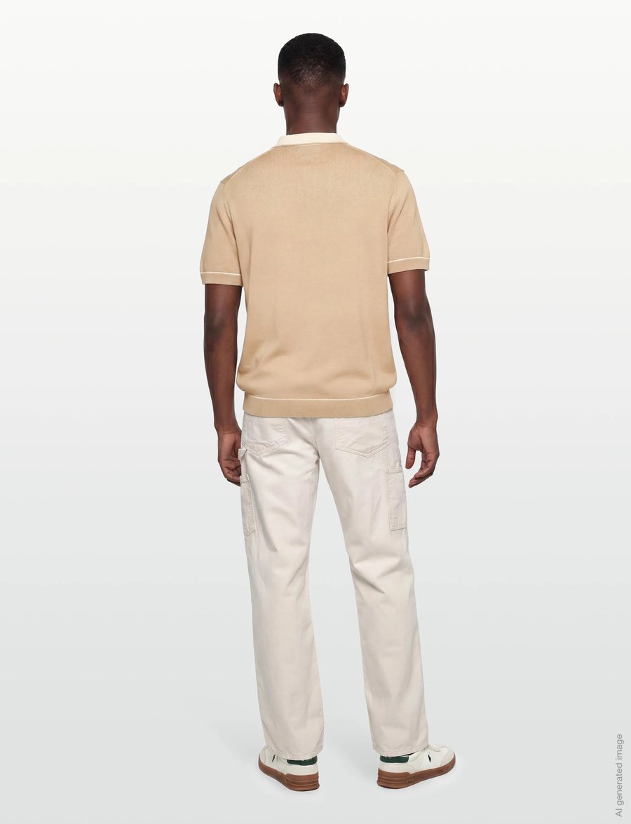 Gant - COTTON MODAL POLO - kortärmade pikéer - oat beige - 4