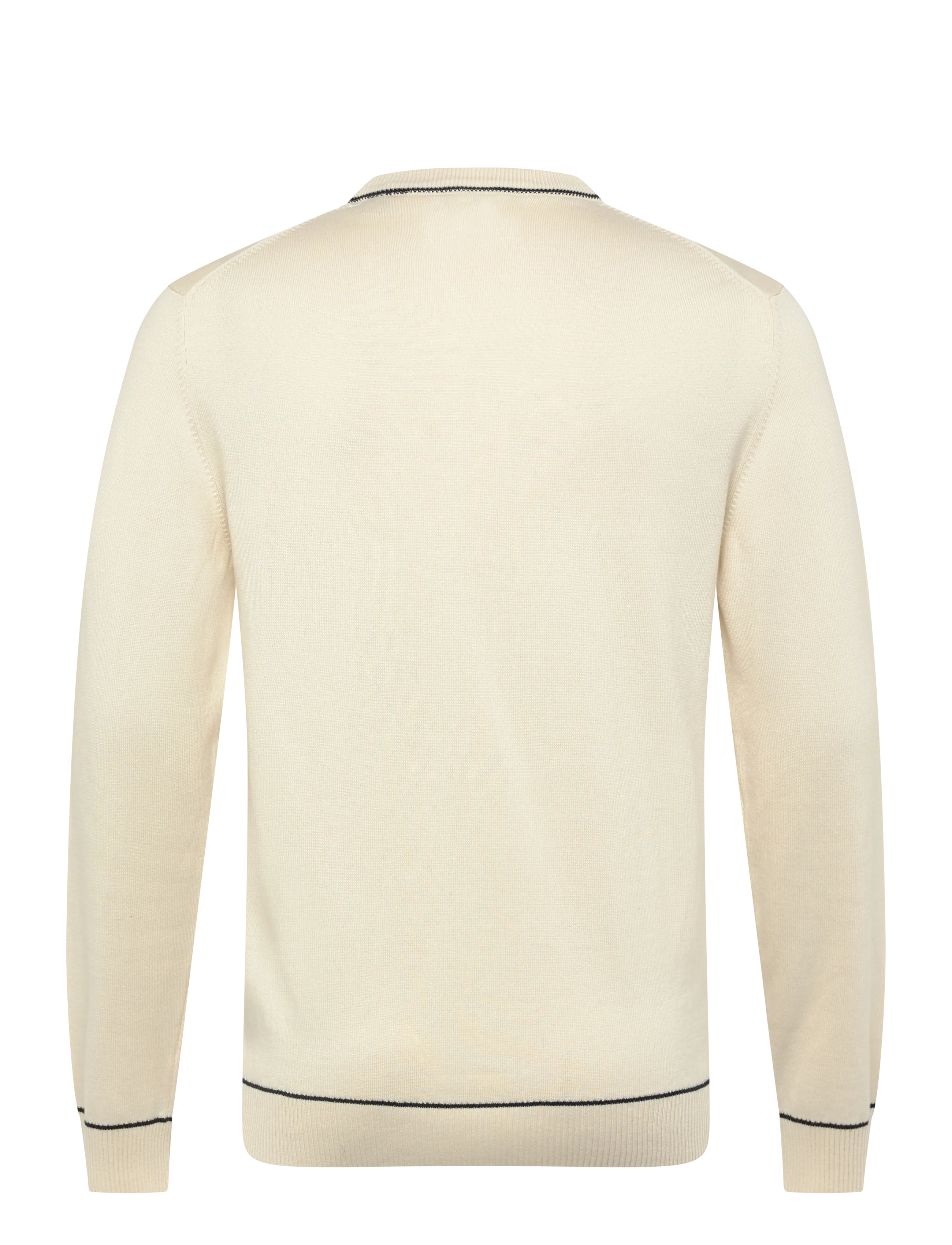 Gant - COTTON MODAL C-NECK - round necks - cream - 2