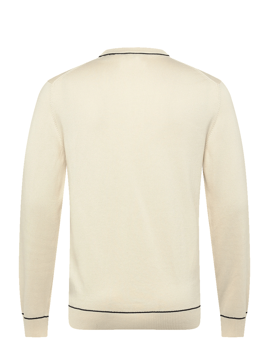 Gant - COTTON MODAL C-NECK - rundhals - cream - 2