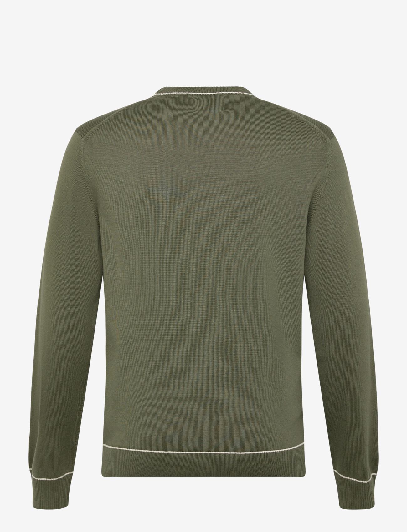 GANT - COTTON MODAL C-NECK - rund hals - dry herb green - 1
