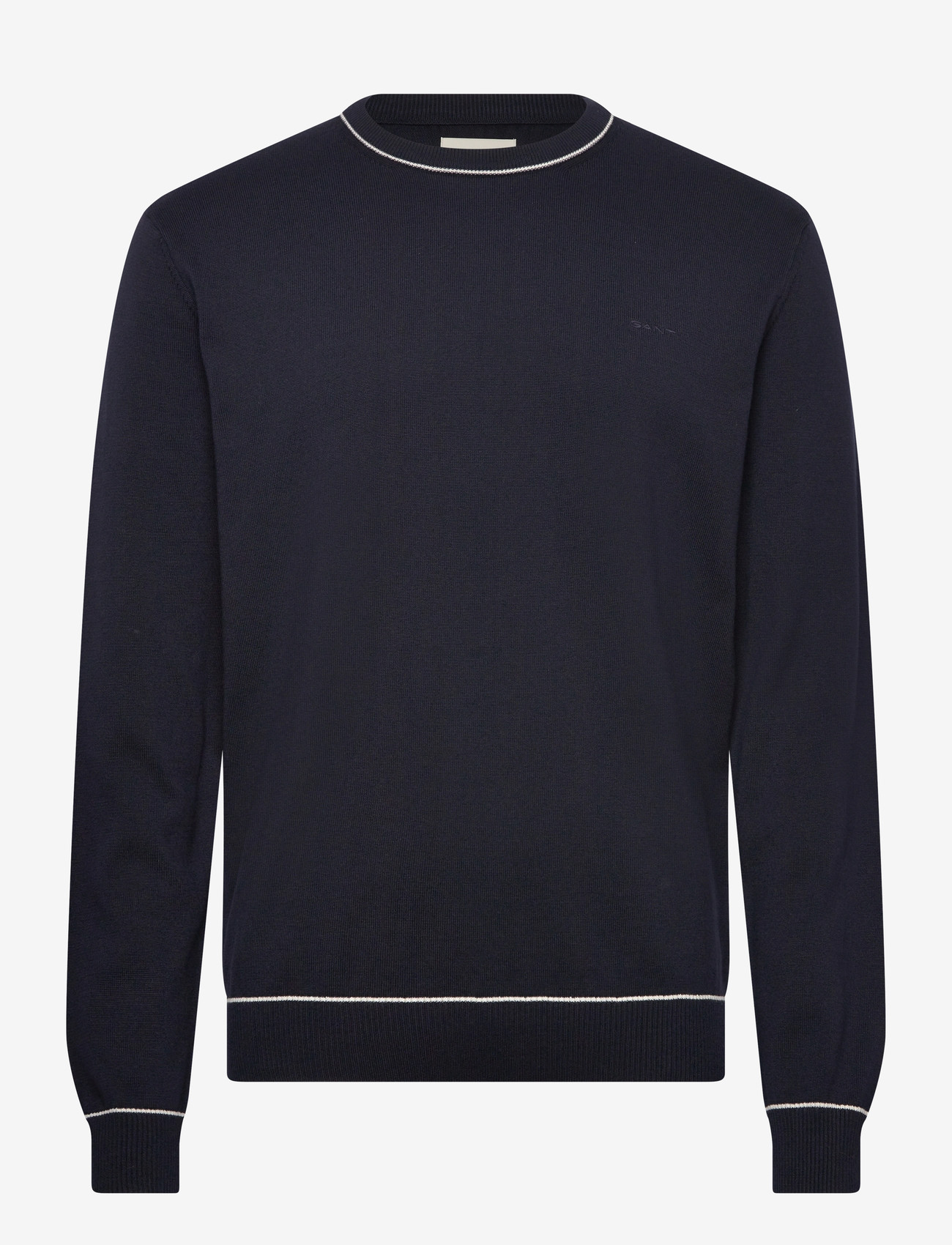 GANT - COTTON MODAL C-NECK - evening blue - 0