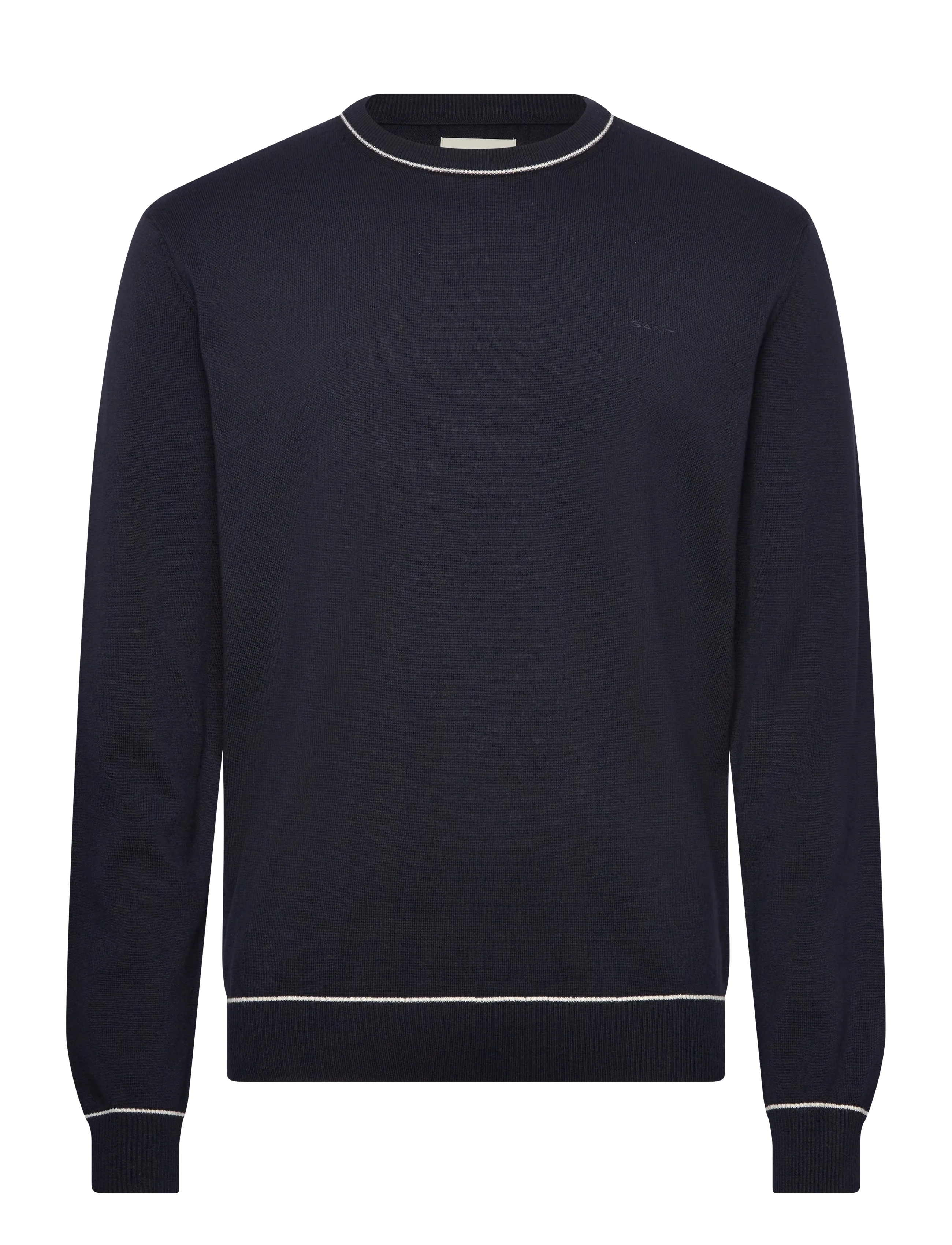 GANT COTTON MODAL C-NECK - Riided - EVENING BLUE / navy