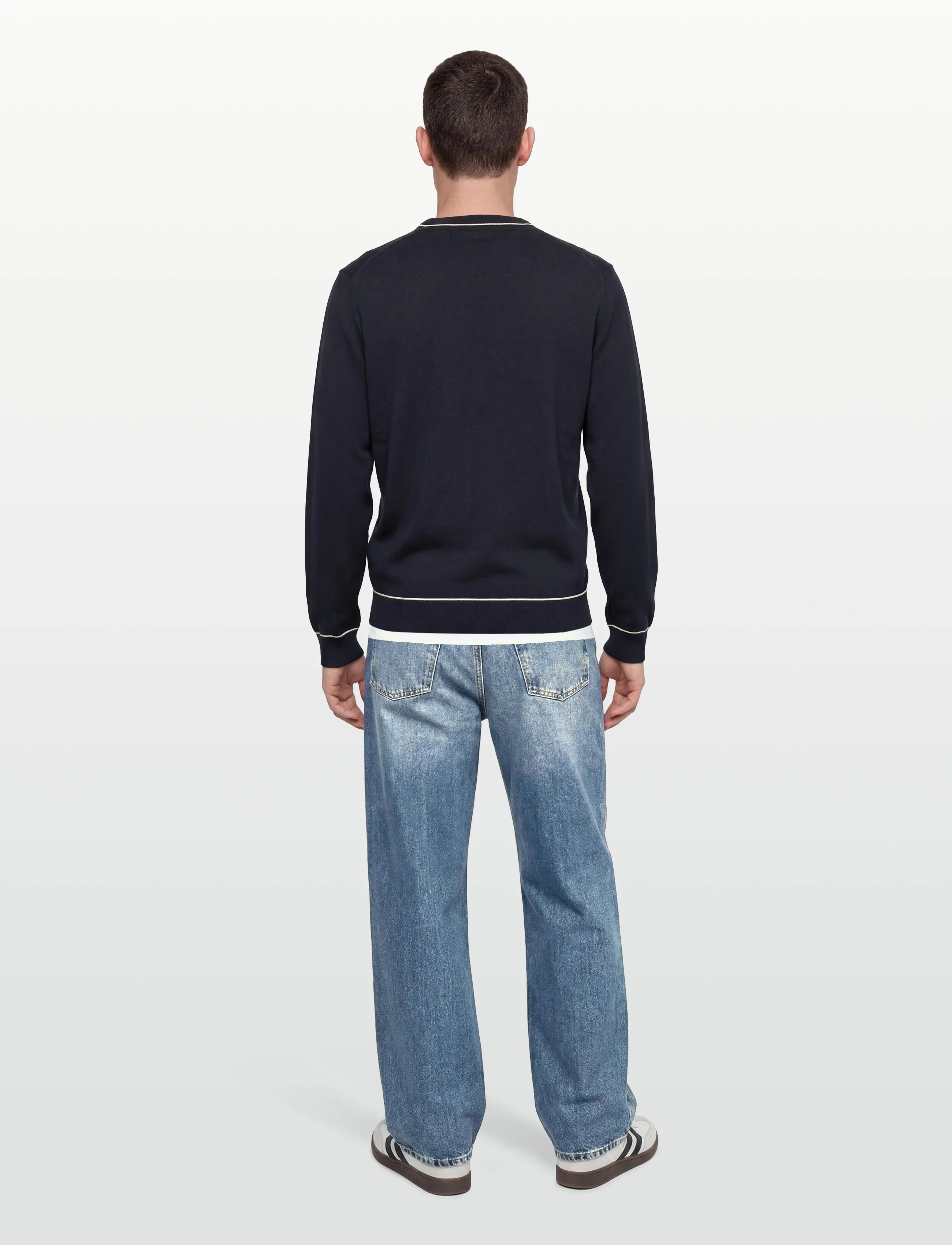 Gant - COTTON MODAL C-NECK - rundhalsad - evening blue - 4