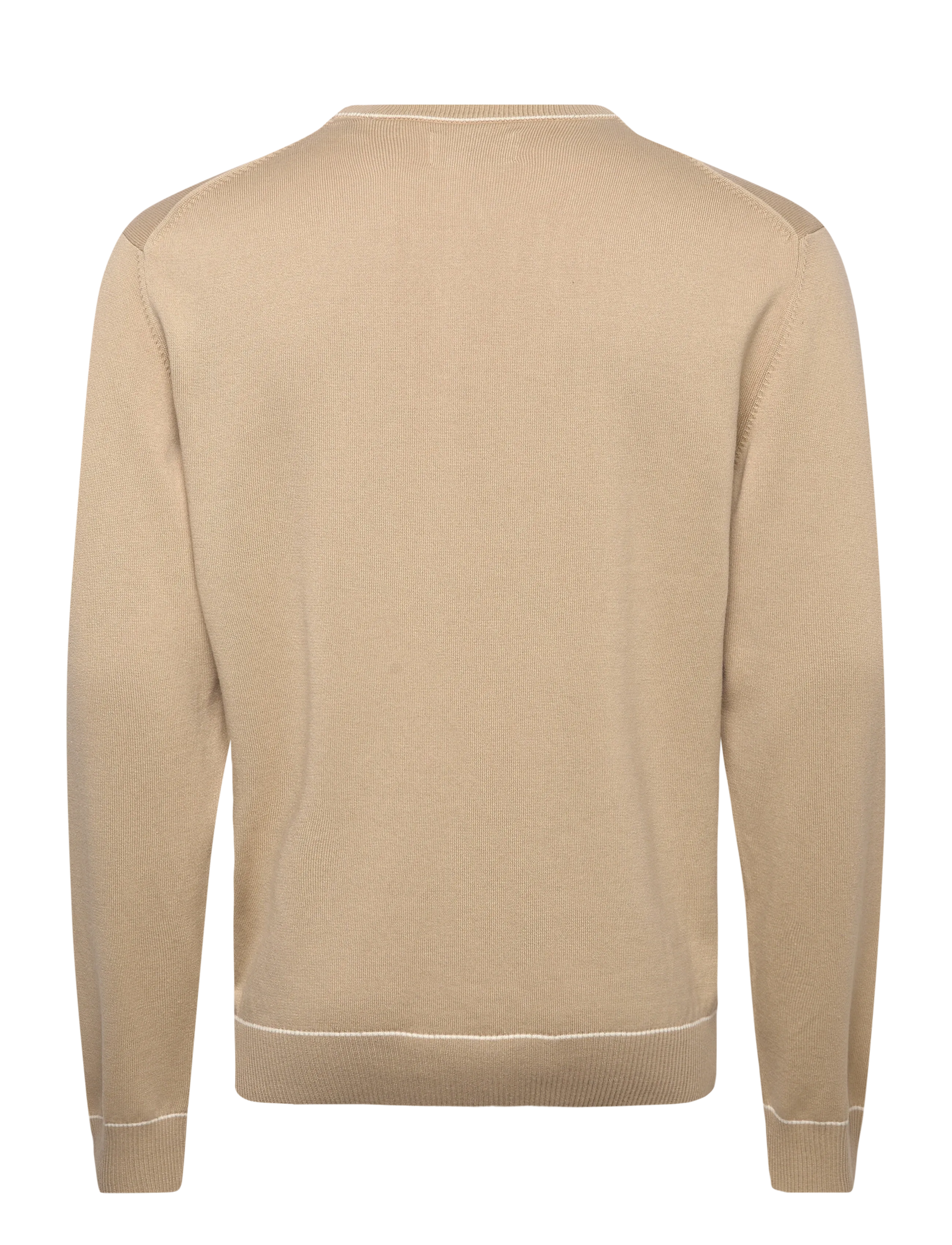 Gant - COTTON MODAL C-NECK - rundhals - oat beige - 2