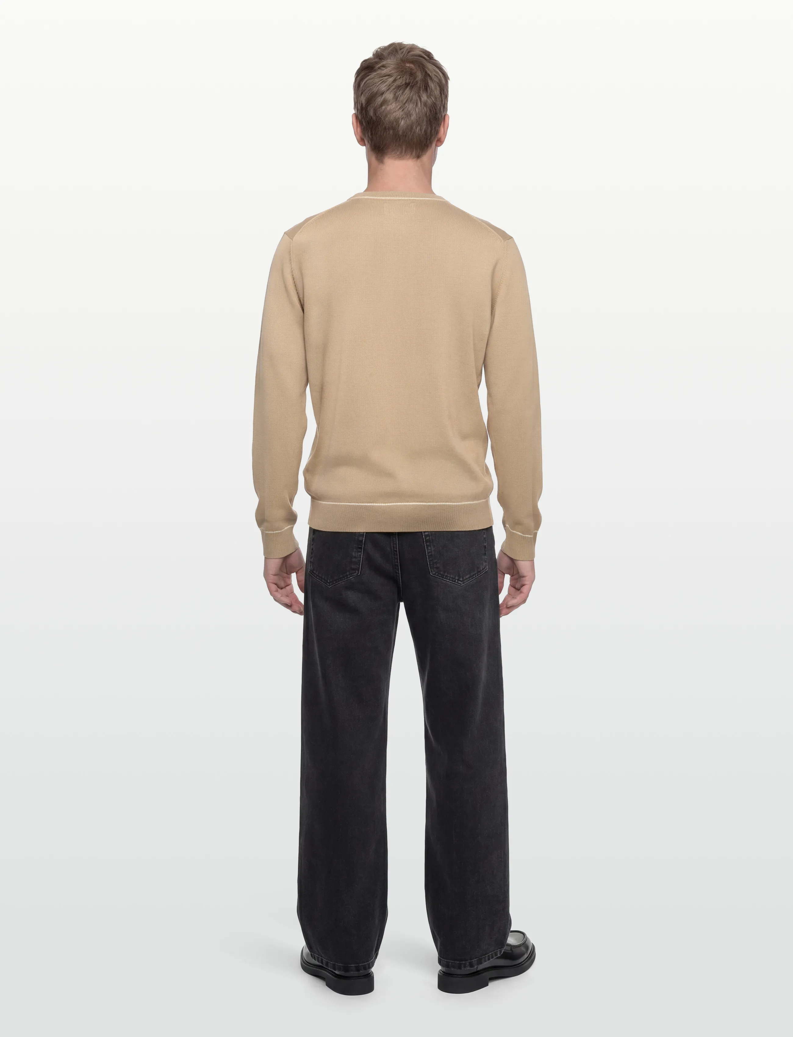 Gant - COTTON MODAL C-NECK - rundhals - oat beige - 4