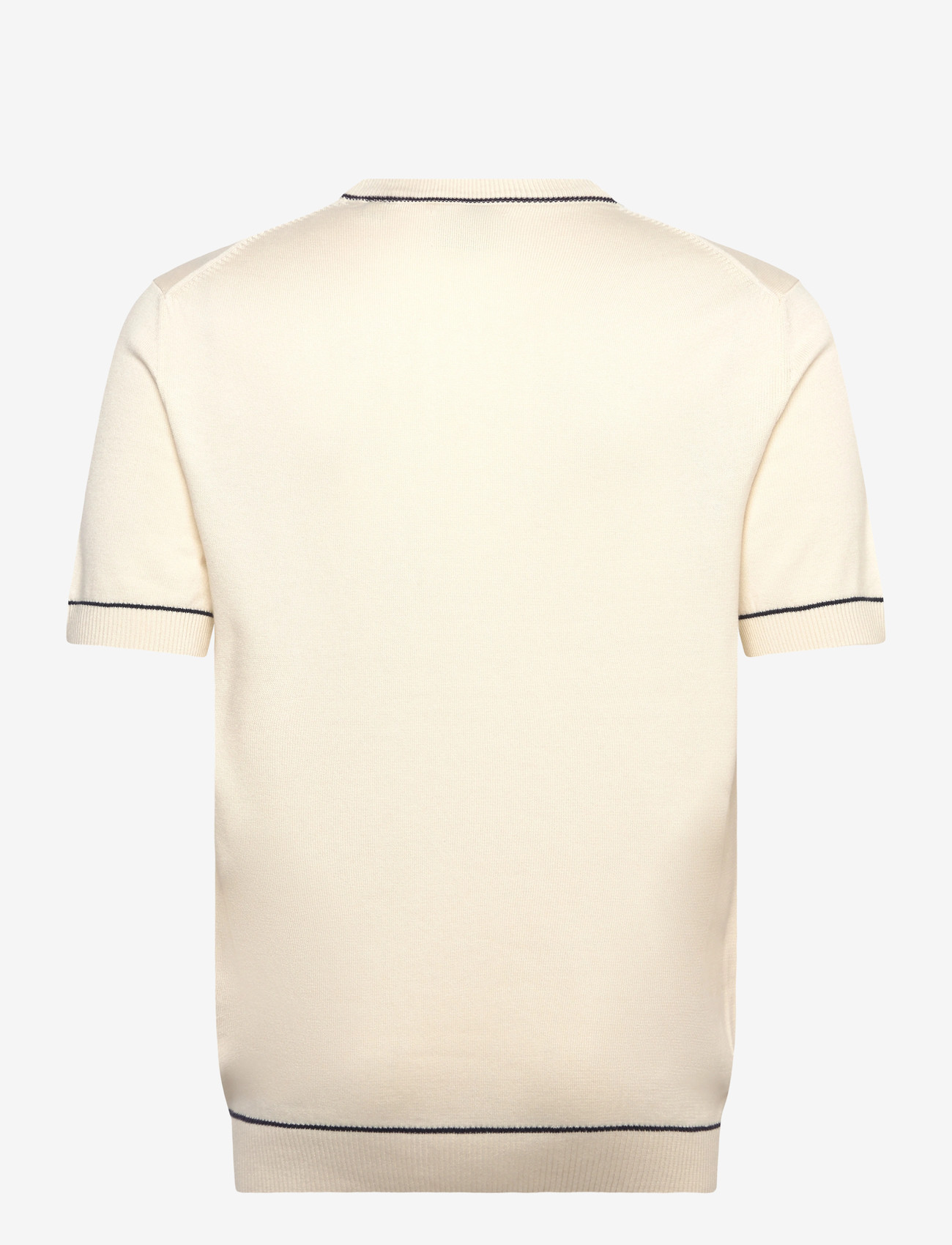 Gant - COTTON MODAL SS C-NECK - lühikeste varrukatega t-särgid - cream - 2